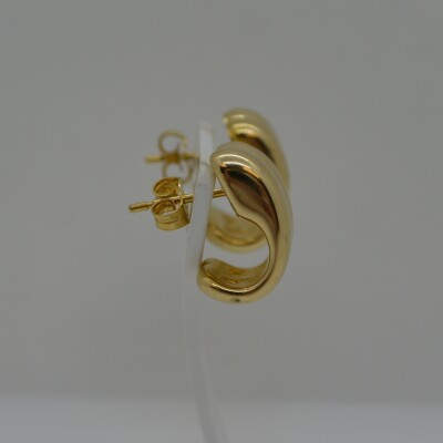 Boucles d'Oreilles Demi-Créoles Double Fil