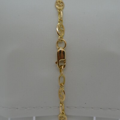 Bracelet Aigue Marine Maille Filigrane