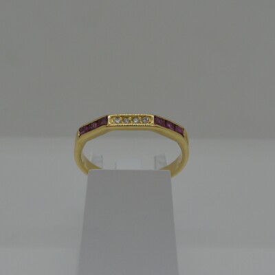 Bague Rubis et Diamants