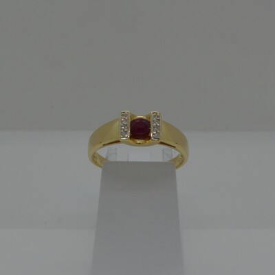 Bague Rubis Diamants