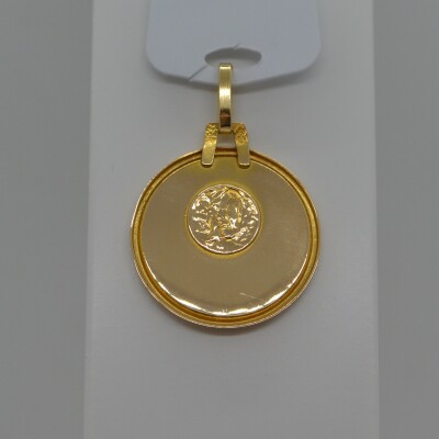Médaille Vierge Entourage Strié
