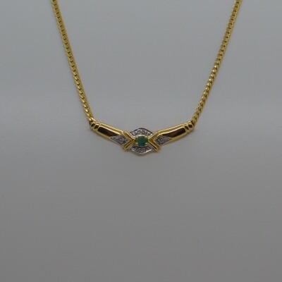 Collier Fantaisie Emeraude