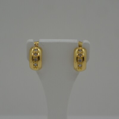 Demi Créoles Diamants