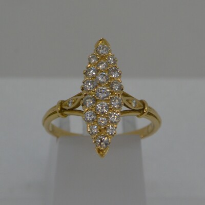 Bague Navette Diamants