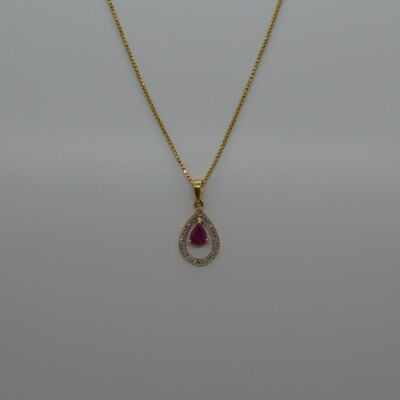 Collier Fantaisie Rubis