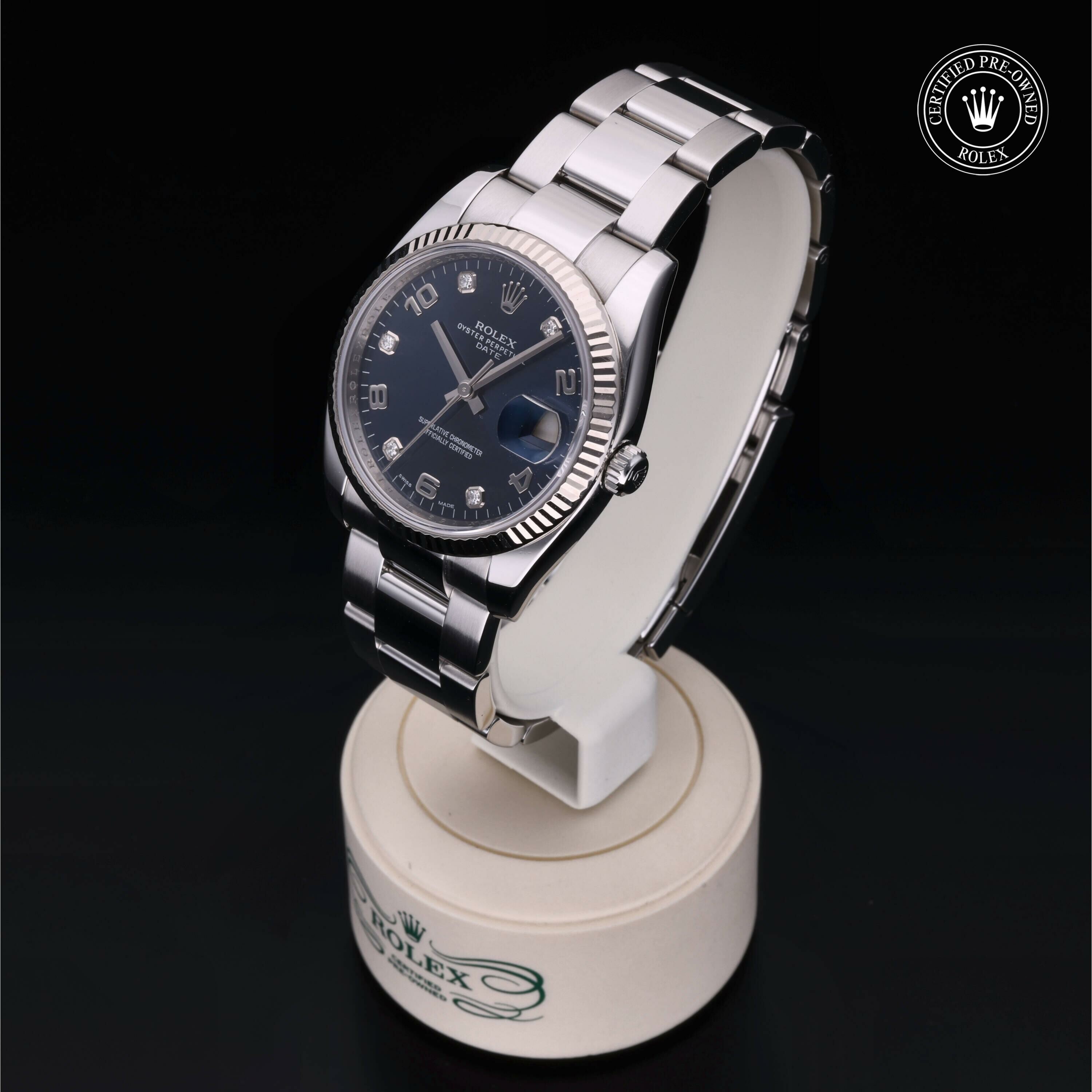 Rolex Oyster Perpetual Date en Rolesor 18 Carat Gris M115234-0008 chez Frojo - vue 5
