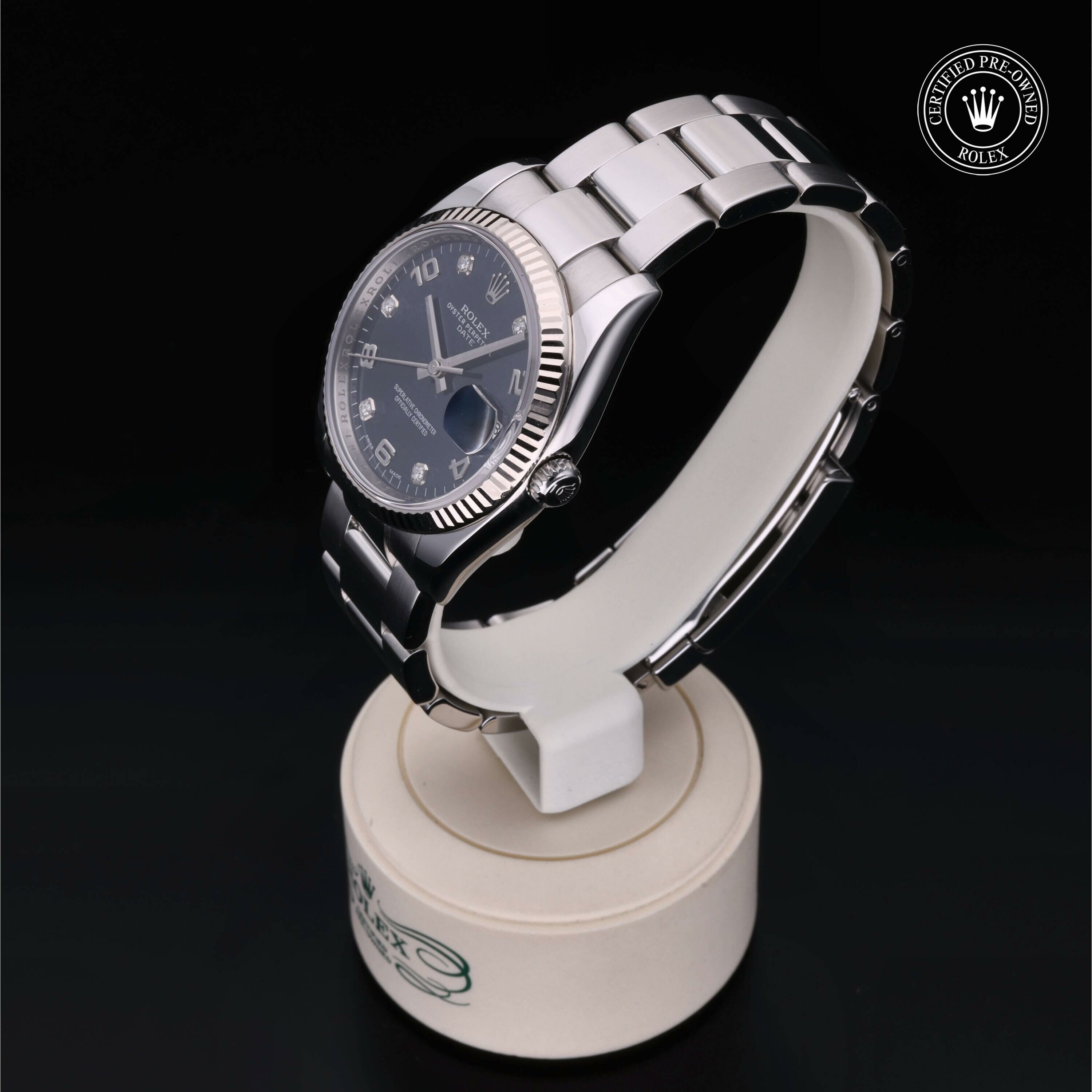 Rolex Oyster Perpetual Date en Rolesor 18 Carat Gris M115234-0008 chez Frojo - vue 7