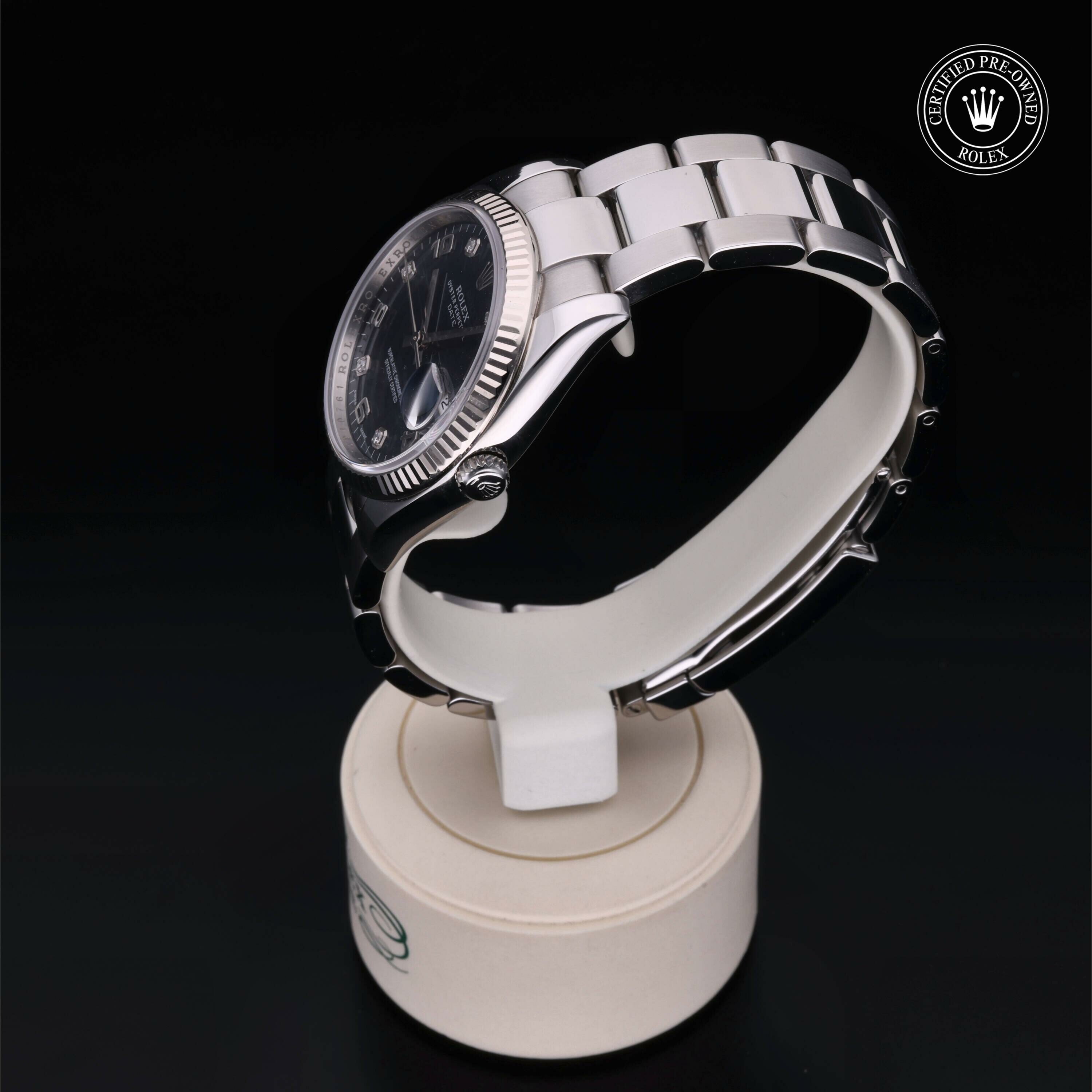 Rolex Oyster Perpetual Date en Rolesor 18 Carat Gris M115234-0008 chez Frojo - vue 9