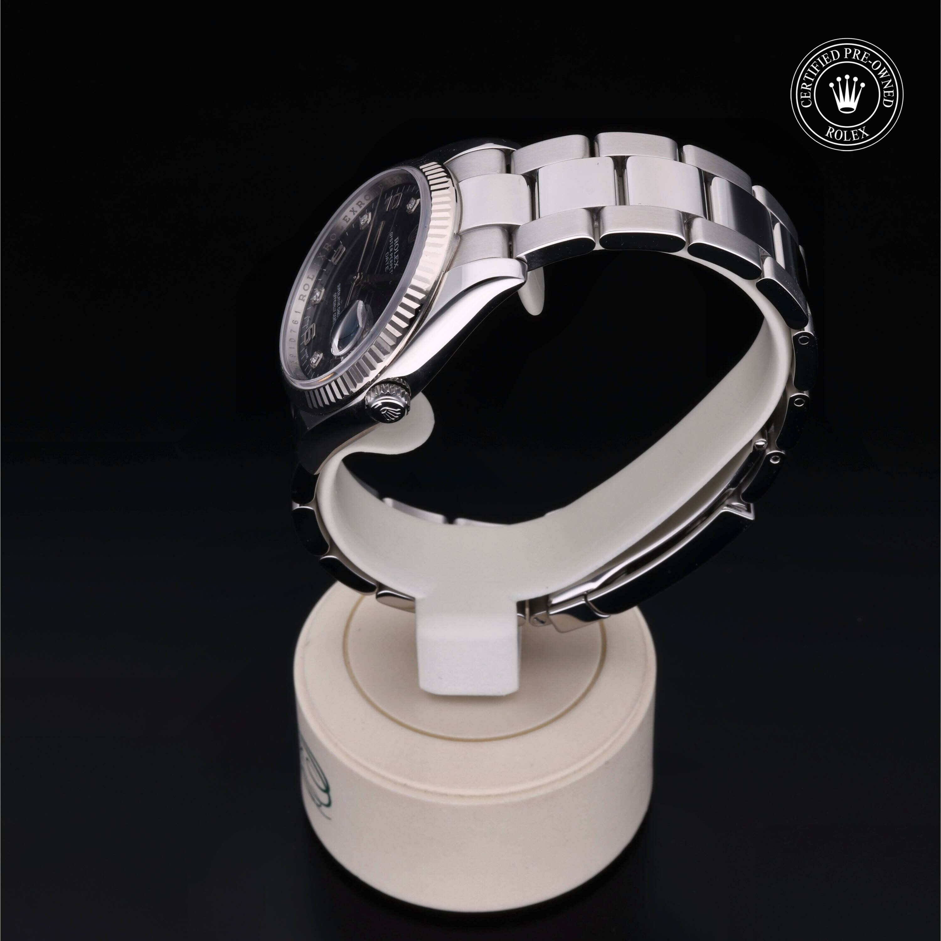 Rolex Oyster Perpetual Date en Rolesor 18 Carat Gris M115234-0008 chez Frojo - vue 10