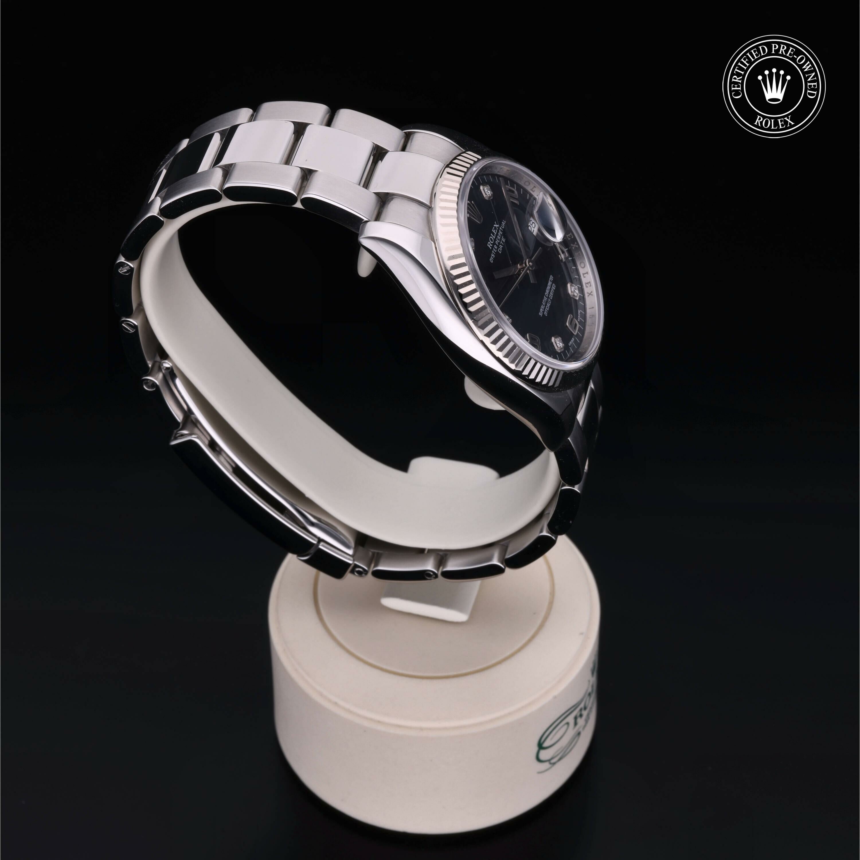 Rolex Oyster Perpetual Date en Rolesor 18 Carat Gris M115234-0008 chez Frojo - vue 29