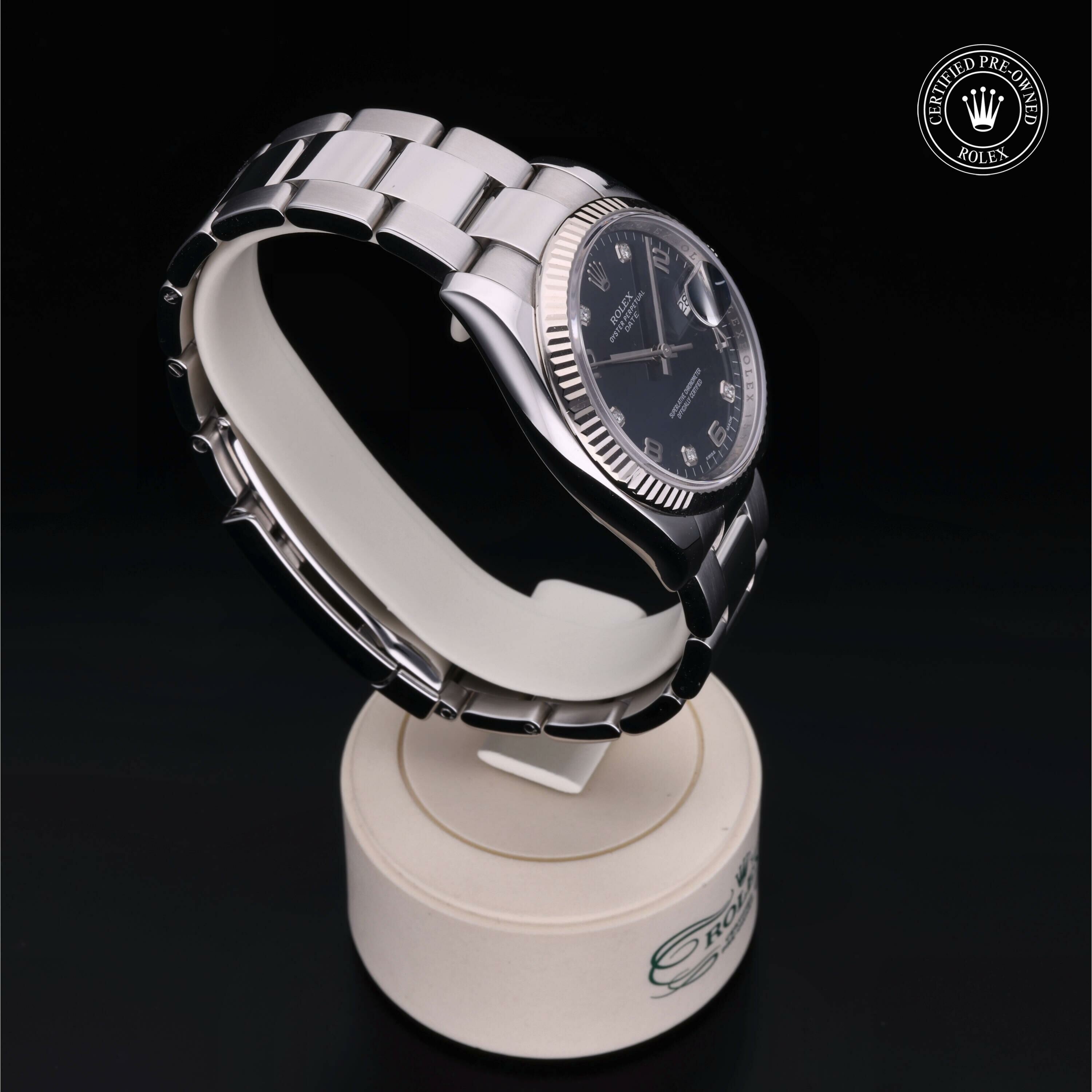 Rolex Oyster Perpetual Date en Rolesor 18 Carat Gris M115234-0008 chez Frojo - vue 30