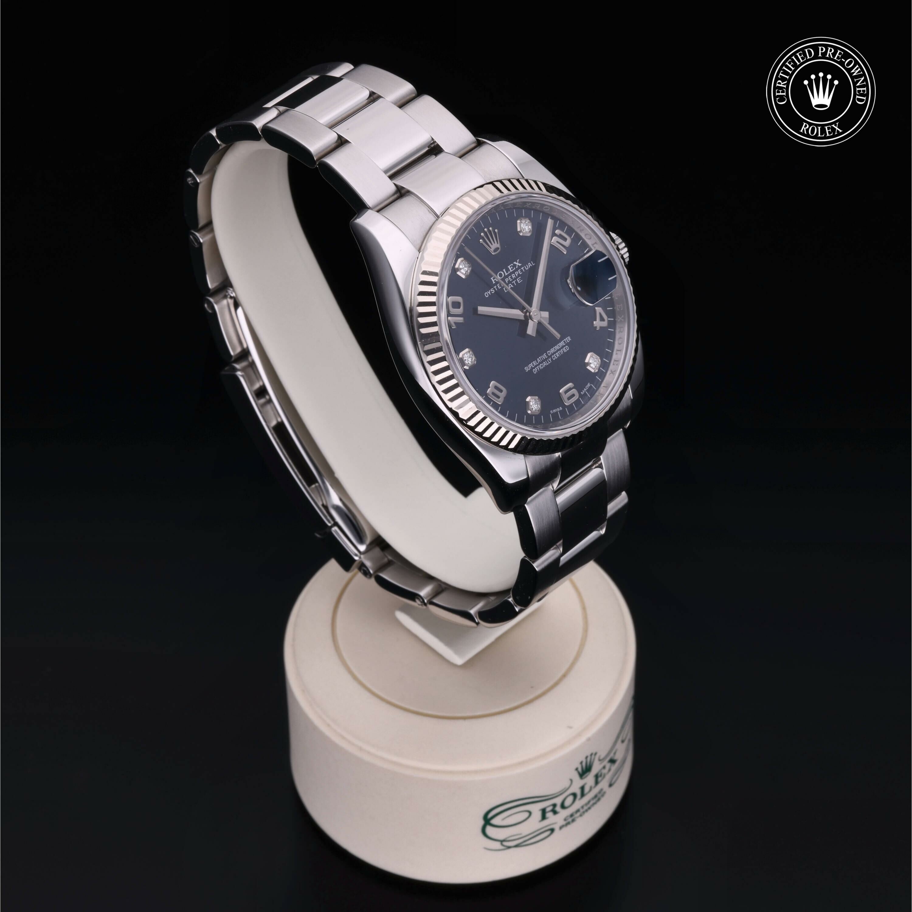 Rolex Oyster Perpetual Date en Rolesor 18 Carat Gris M115234-0008 chez Frojo - vue 32