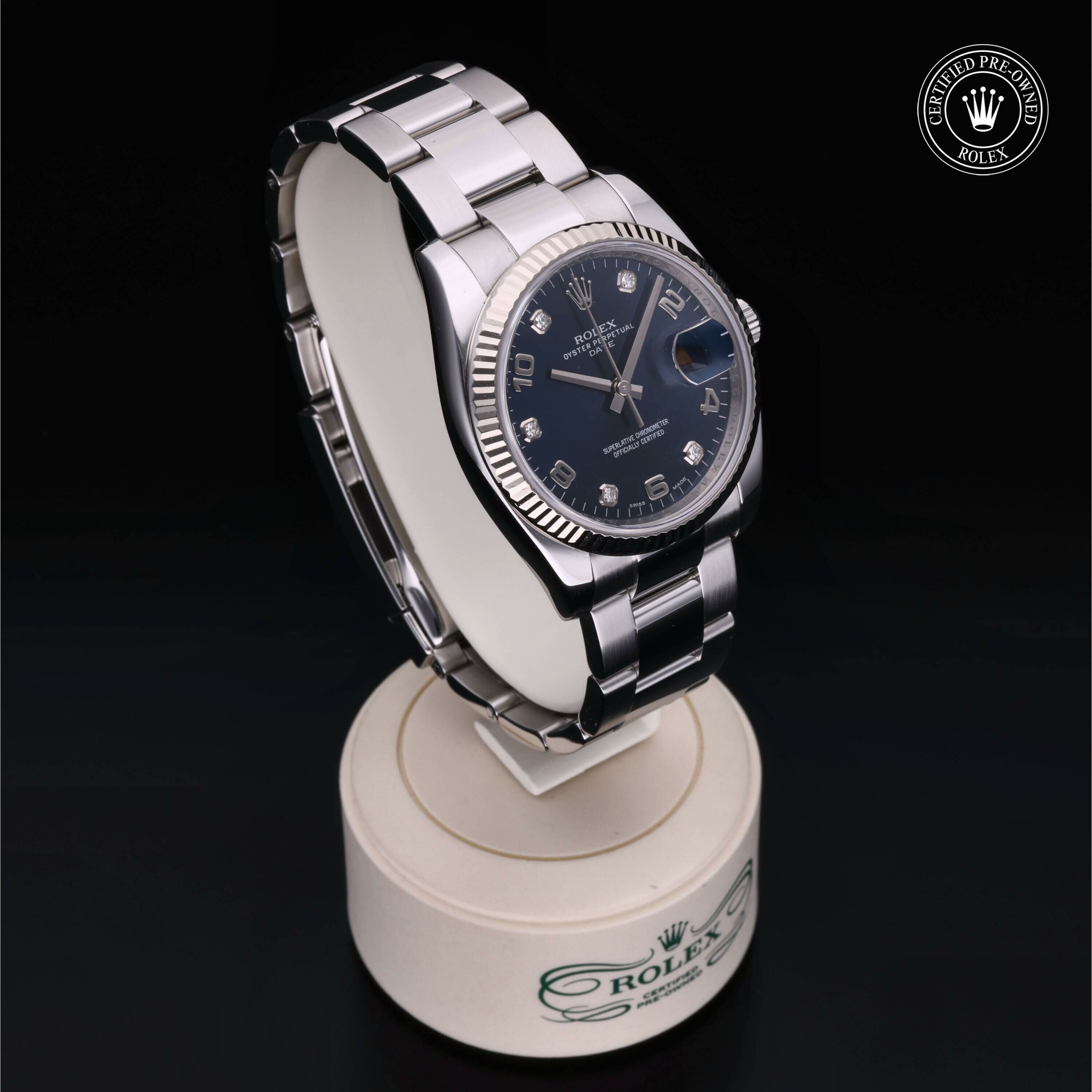 Rolex Oyster Perpetual Date en Rolesor 18 Carat Gris M115234-0008 chez Frojo - vue 33