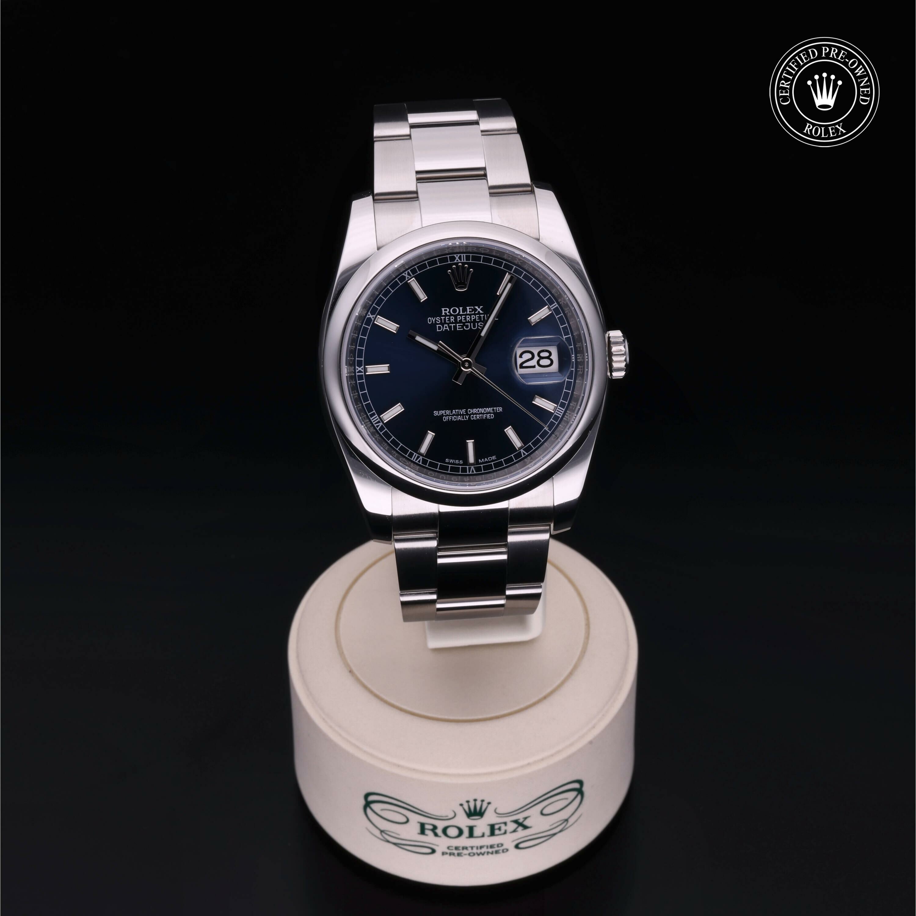 Rolex Datejust 36 en Acier M116200-0101 chez Frojo - vue 36