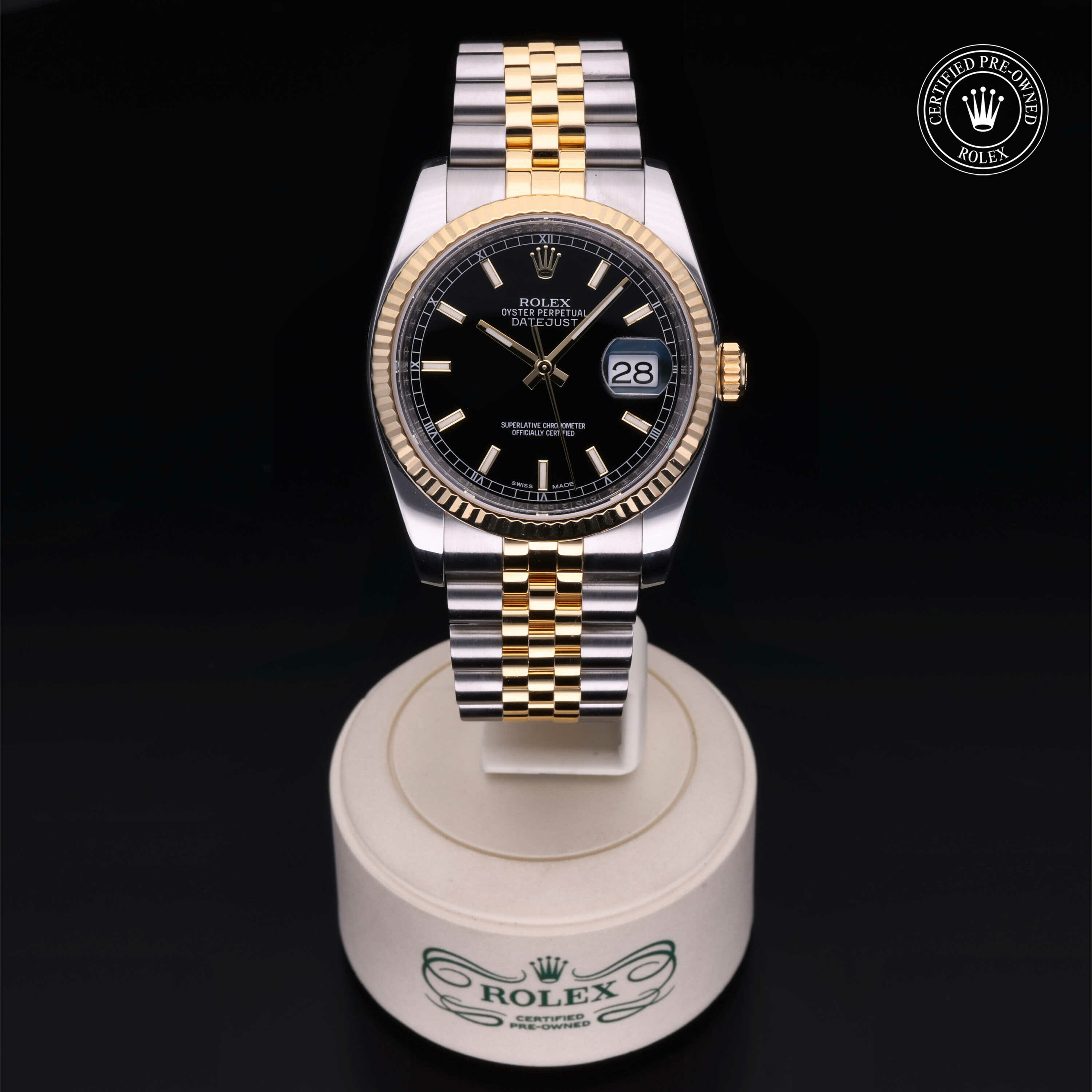 Rolex Datejust 36 en acier Oystersteel et or jaune M116233-0199 chez Frojo