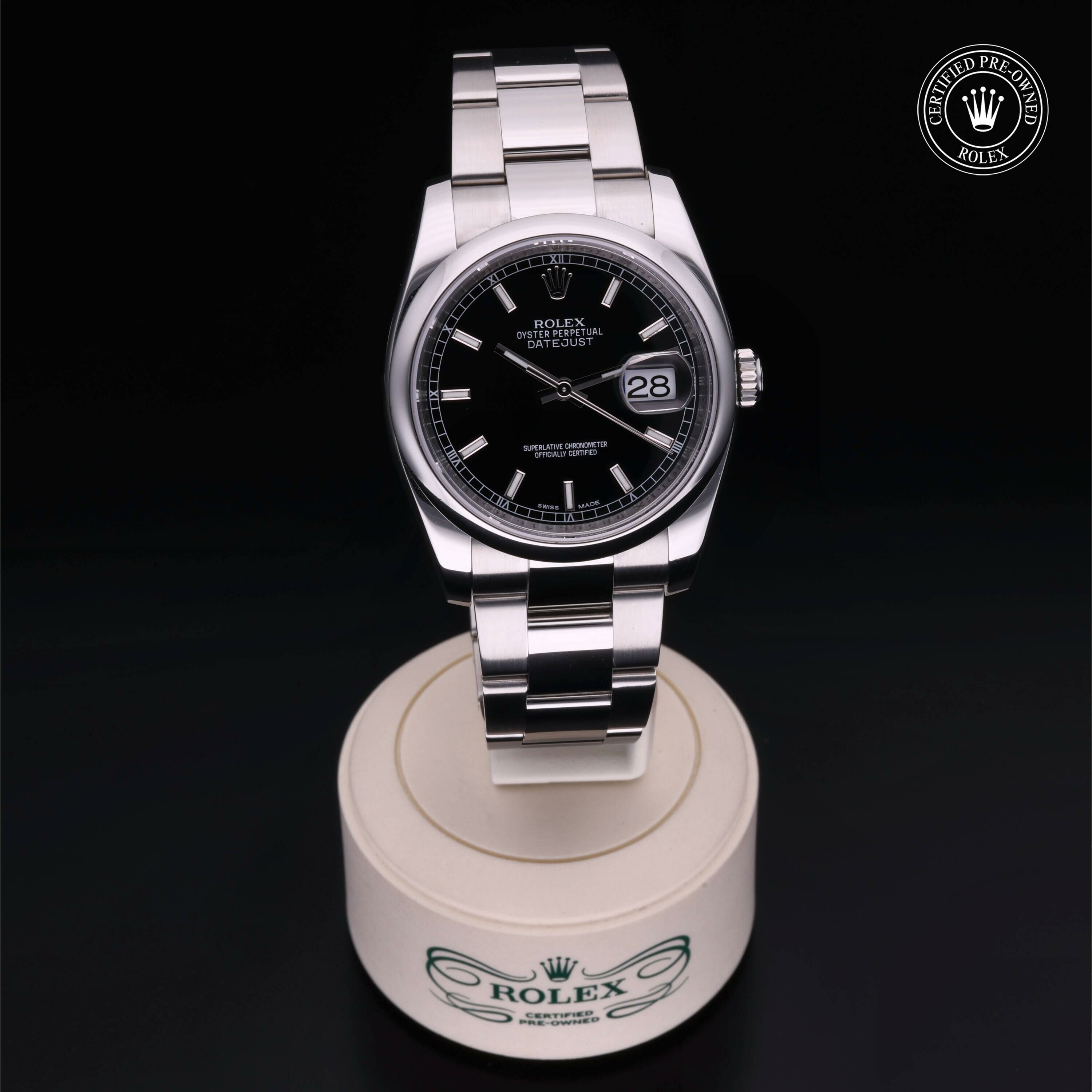 Rolex Datejust 36 en Acier M116200-0059 chez Frojo - vue 36