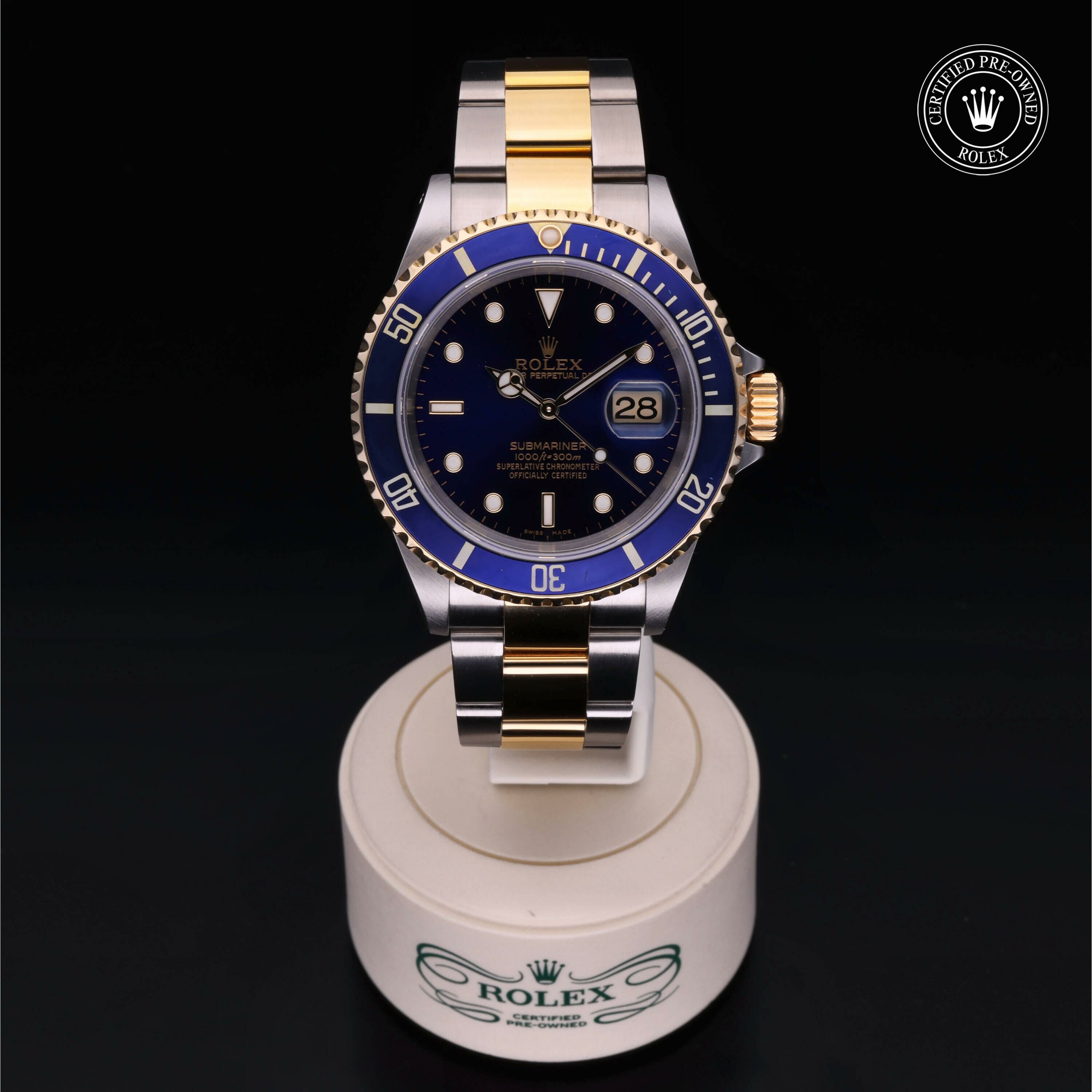 Rolex Submariner Date en Rolesor 18 Carat Jaune M16613-0015 chez Frojo
