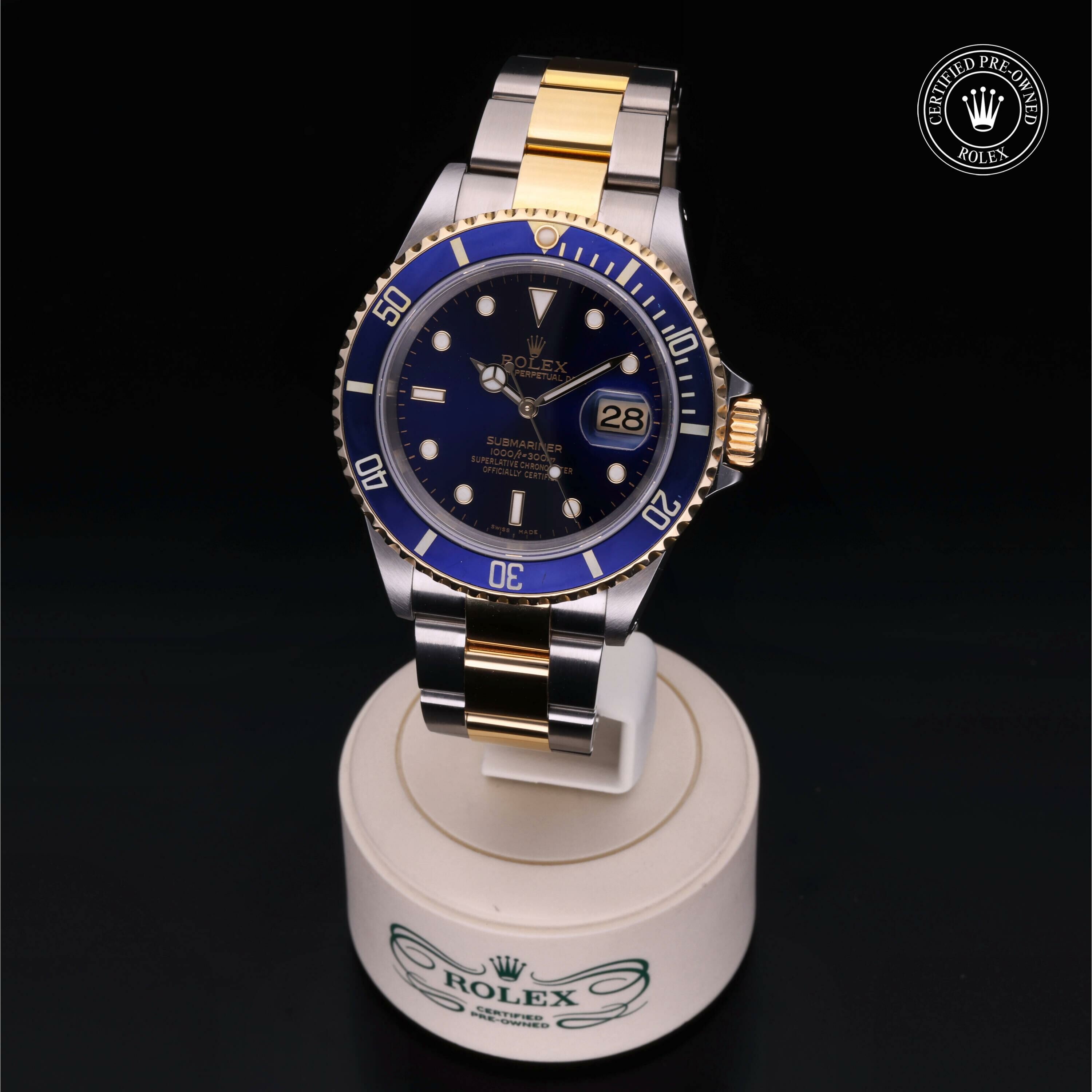 Rolex Submariner Date en Rolesor 18 Carat Jaune M16613-0015 chez Frojo - vue 2