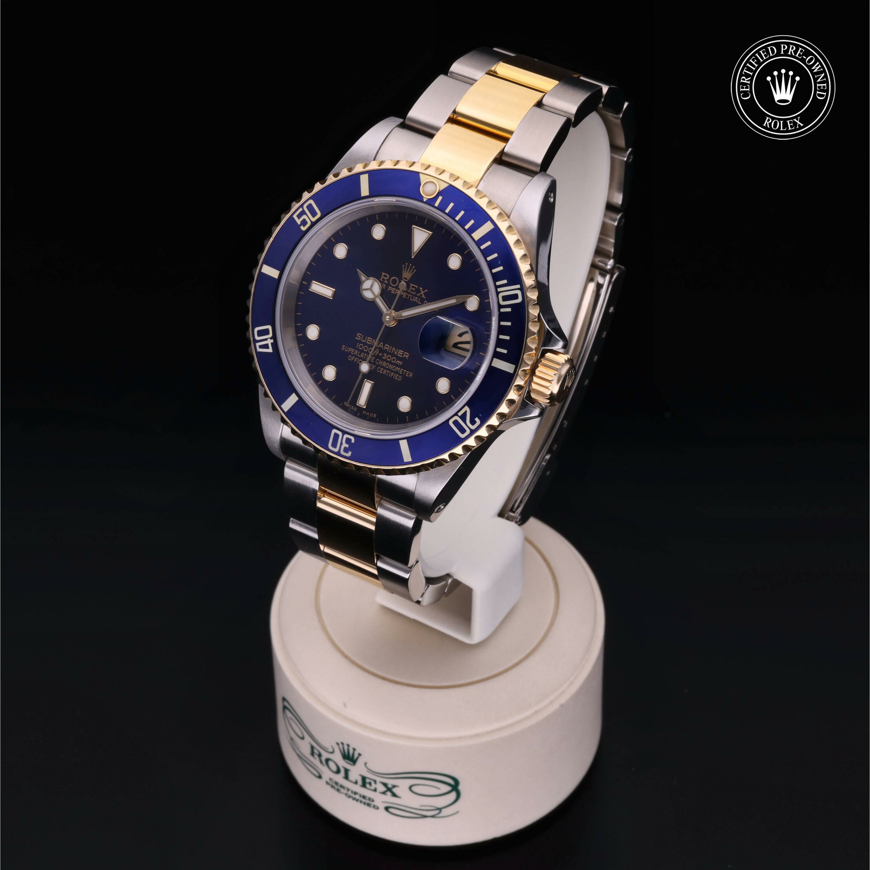 Rolex Submariner Date en Rolesor 18 Carat Jaune M16613-0015 chez Frojo - vue 4