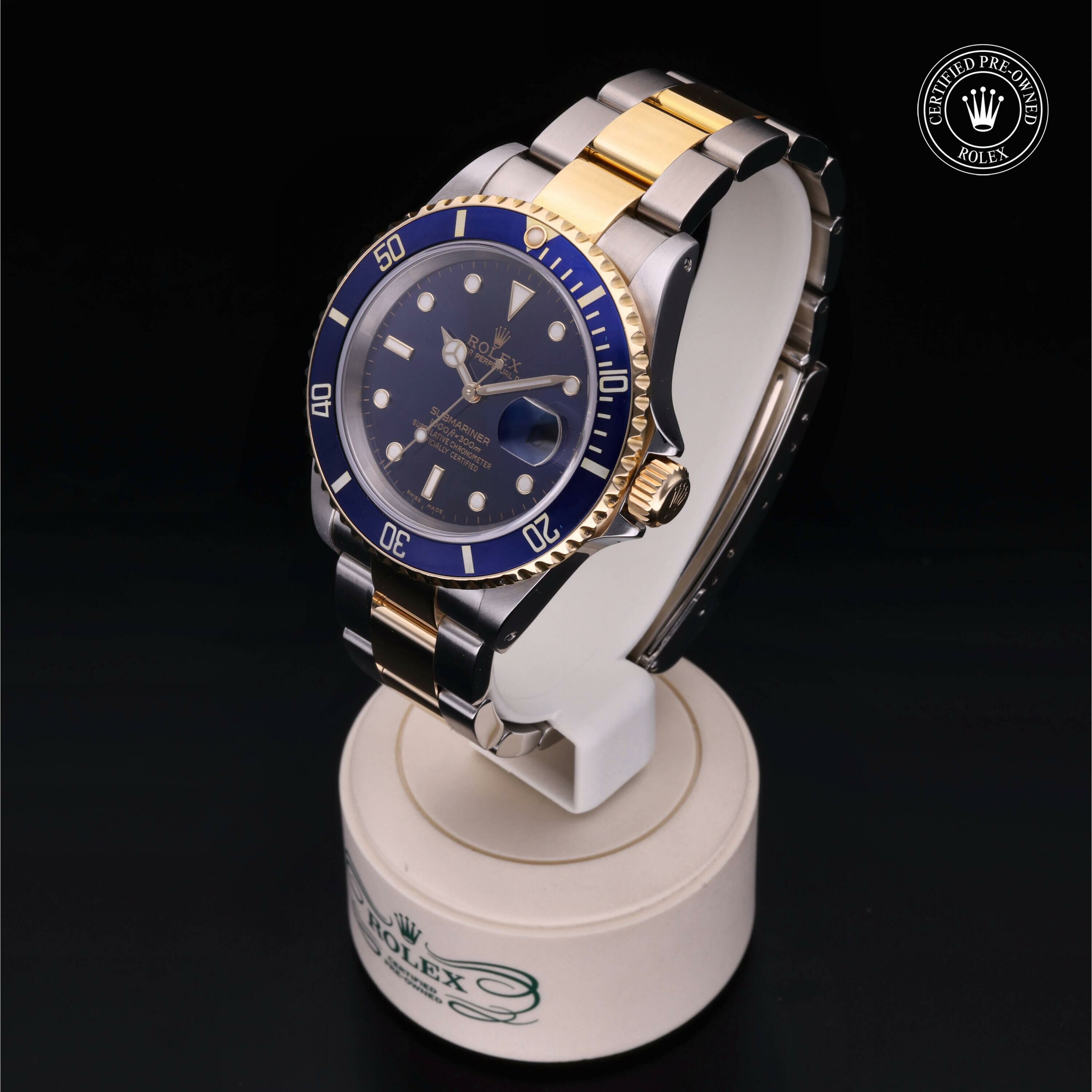 Rolex Submariner Date en Rolesor 18 Carat Jaune M16613-0015 chez Frojo - vue 5