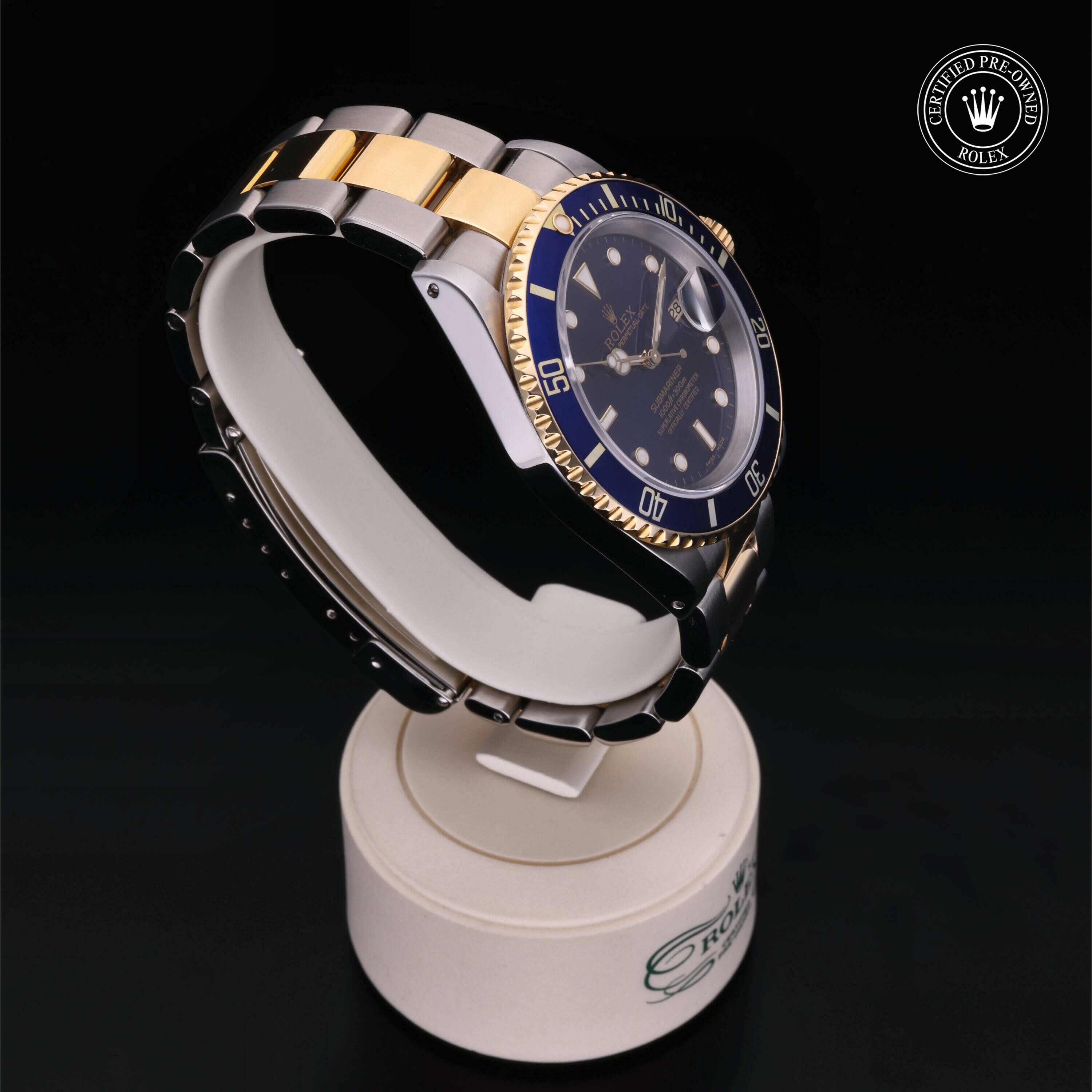 Rolex Submariner Date en Rolesor 18 Carat Jaune M16613-0015 chez Frojo - vue 30