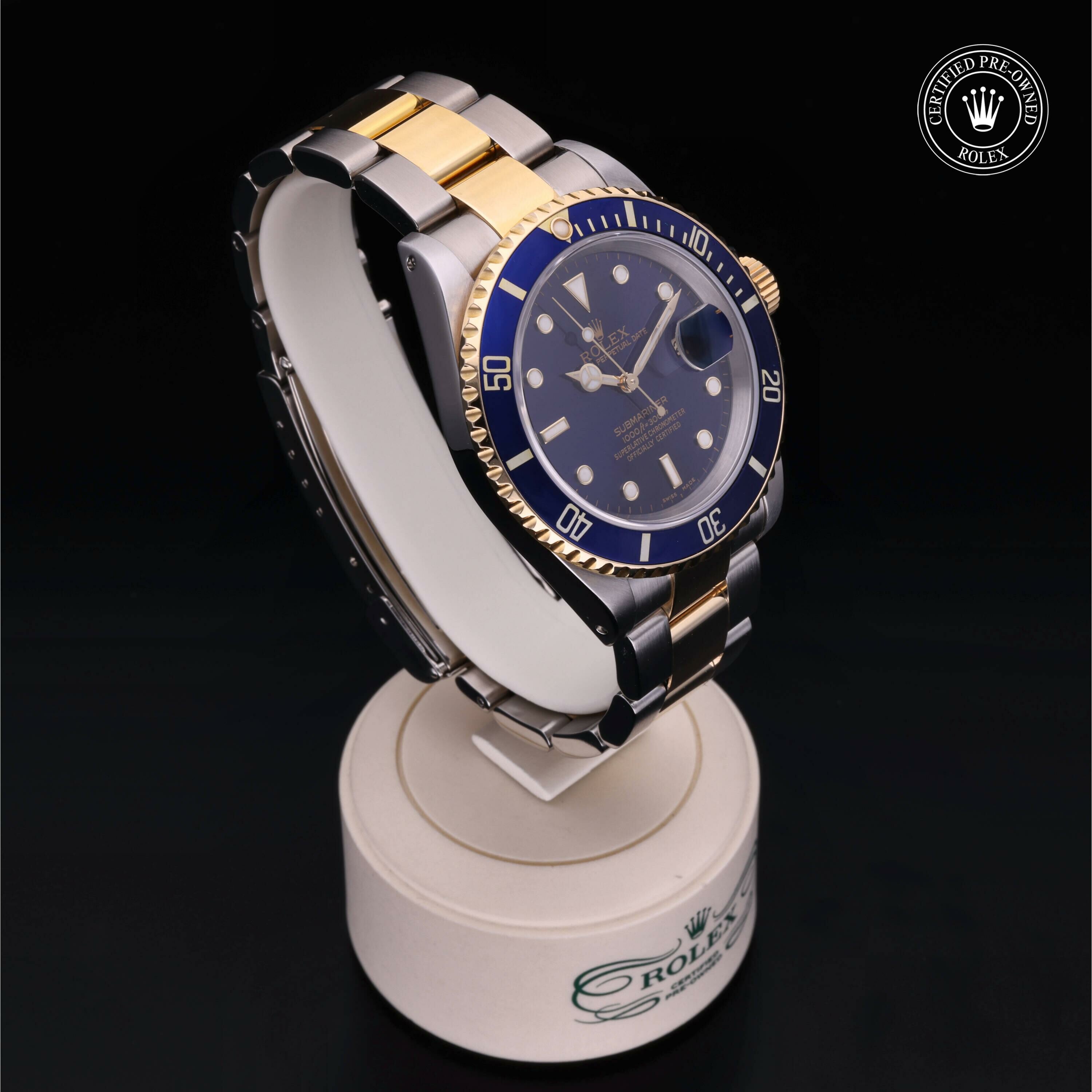 Rolex Submariner Date en Rolesor 18 Carat Jaune M16613-0015 chez Frojo - vue 32