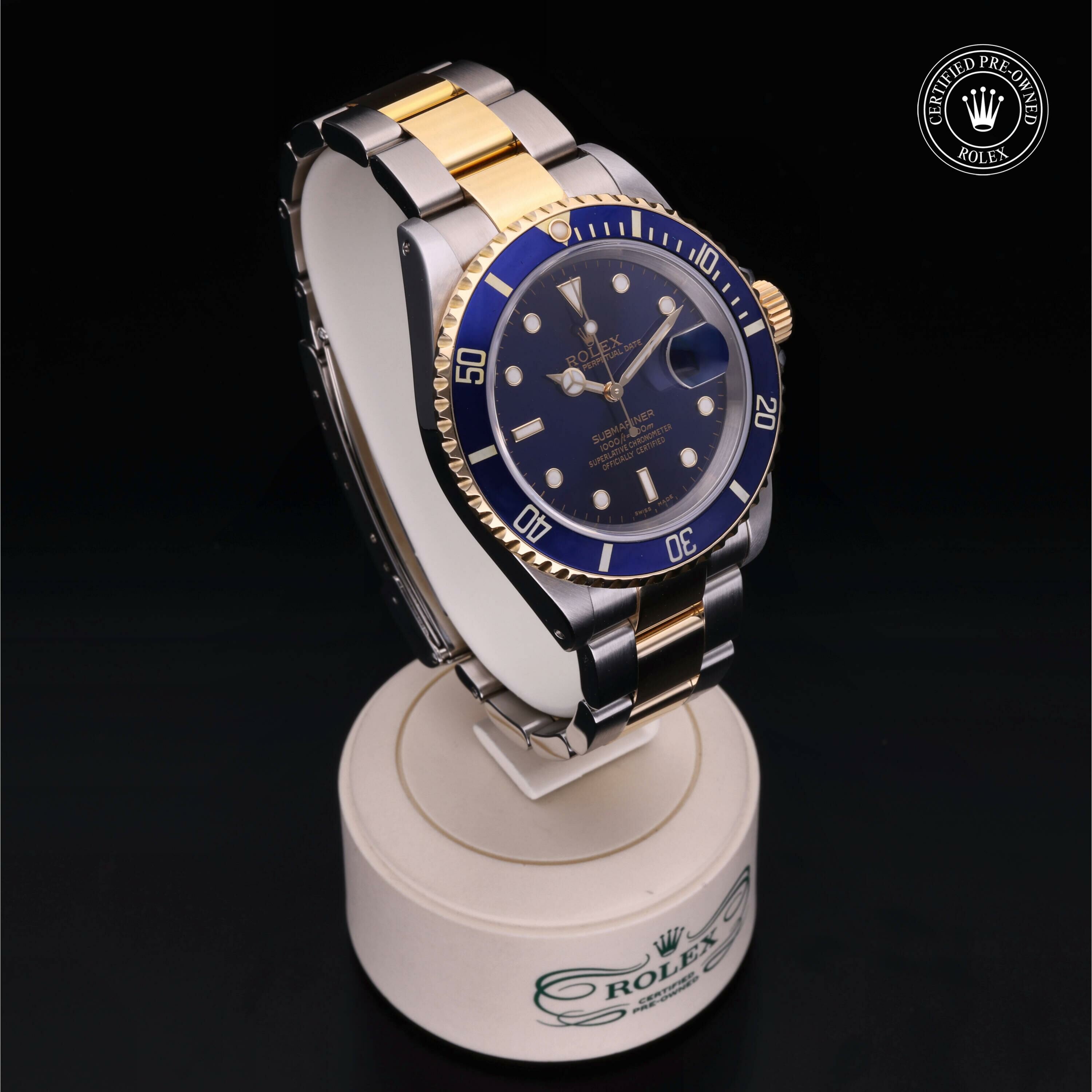 Rolex Submariner Date en Rolesor 18 Carat Jaune M16613-0015 chez Frojo - vue 33