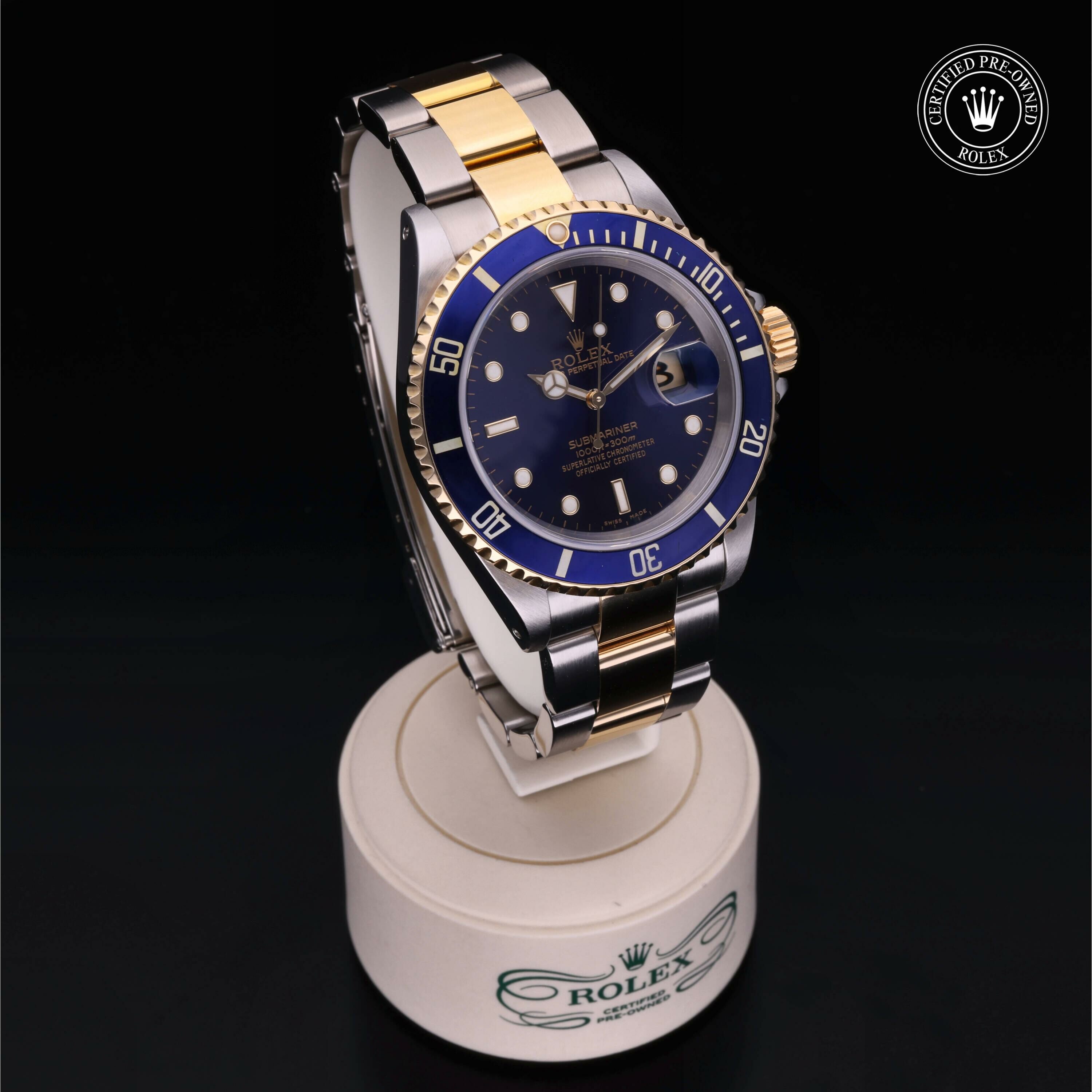 Rolex Submariner Date en Rolesor 18 Carat Jaune M16613-0015 chez Frojo - vue 34
