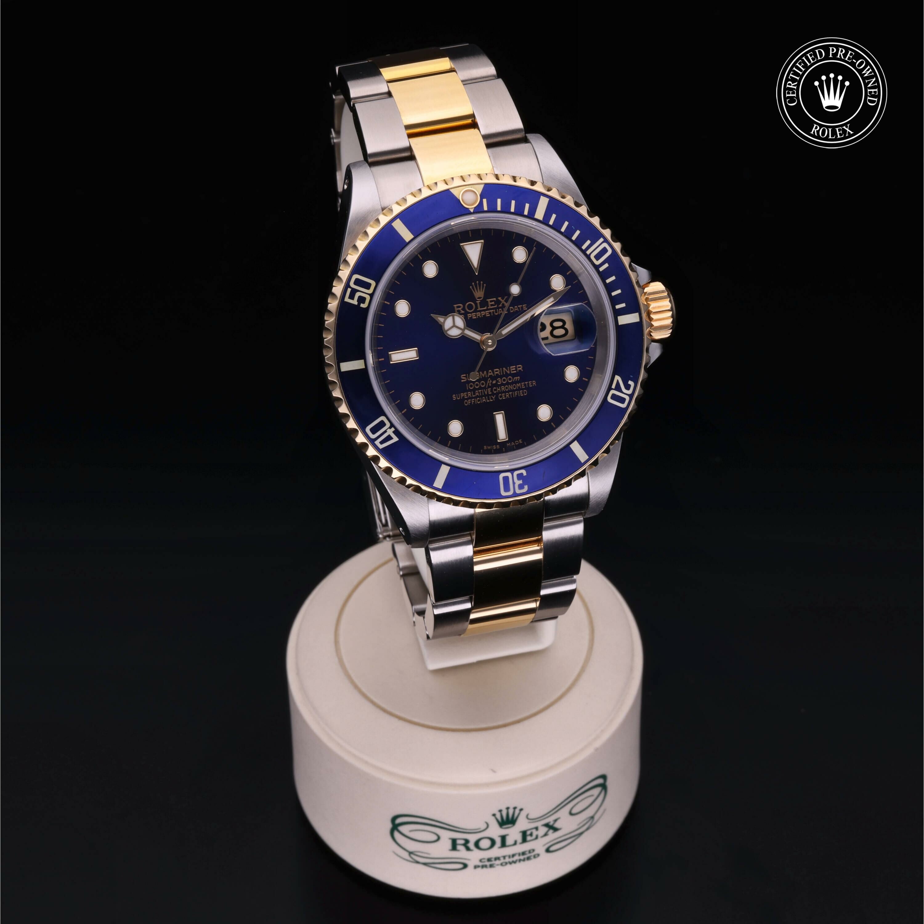 Rolex Submariner Date en Rolesor 18 Carat Jaune M16613-0015 chez Frojo - vue 35