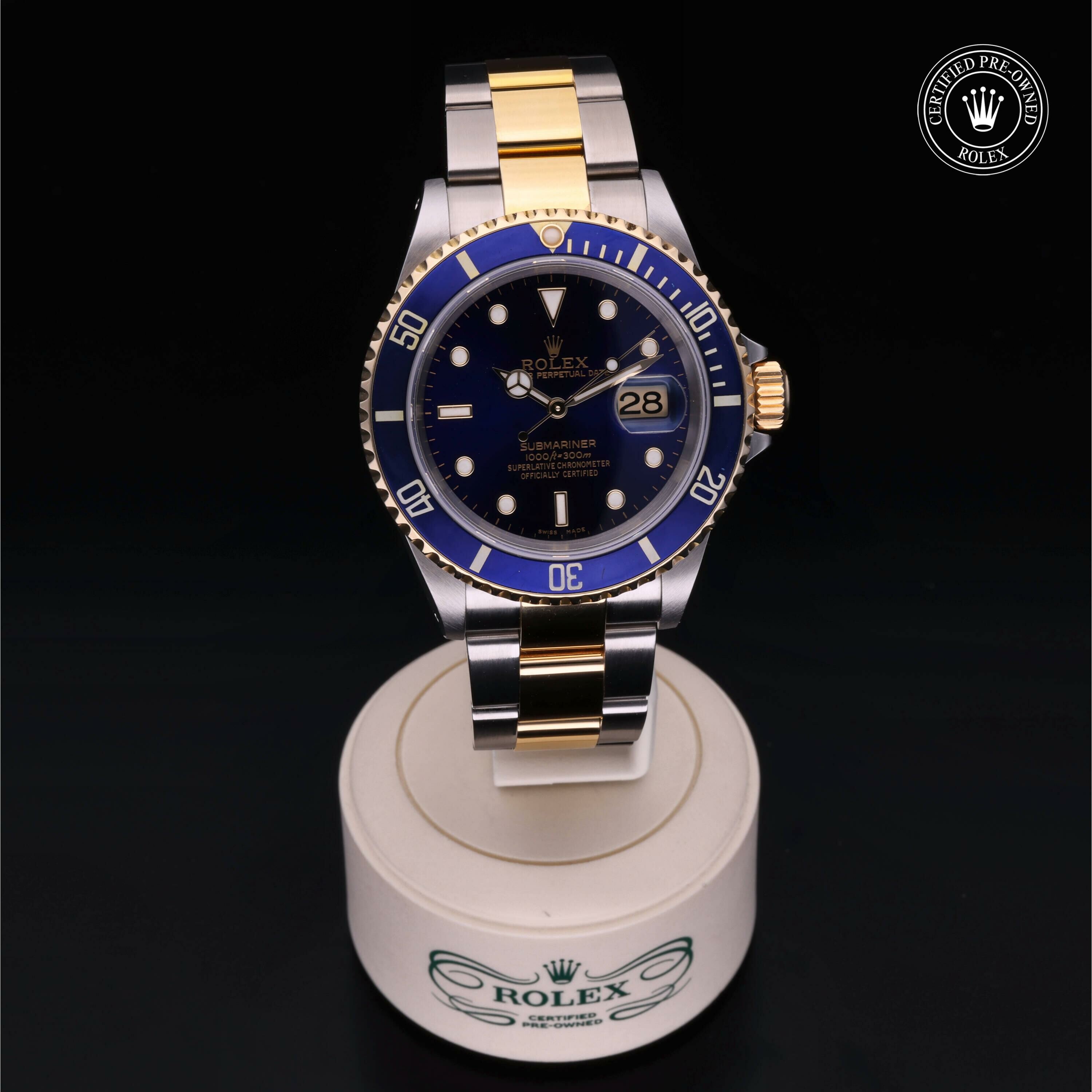 Rolex Submariner Date en Rolesor 18 Carat Jaune M16613-0015 chez Frojo - vue 36