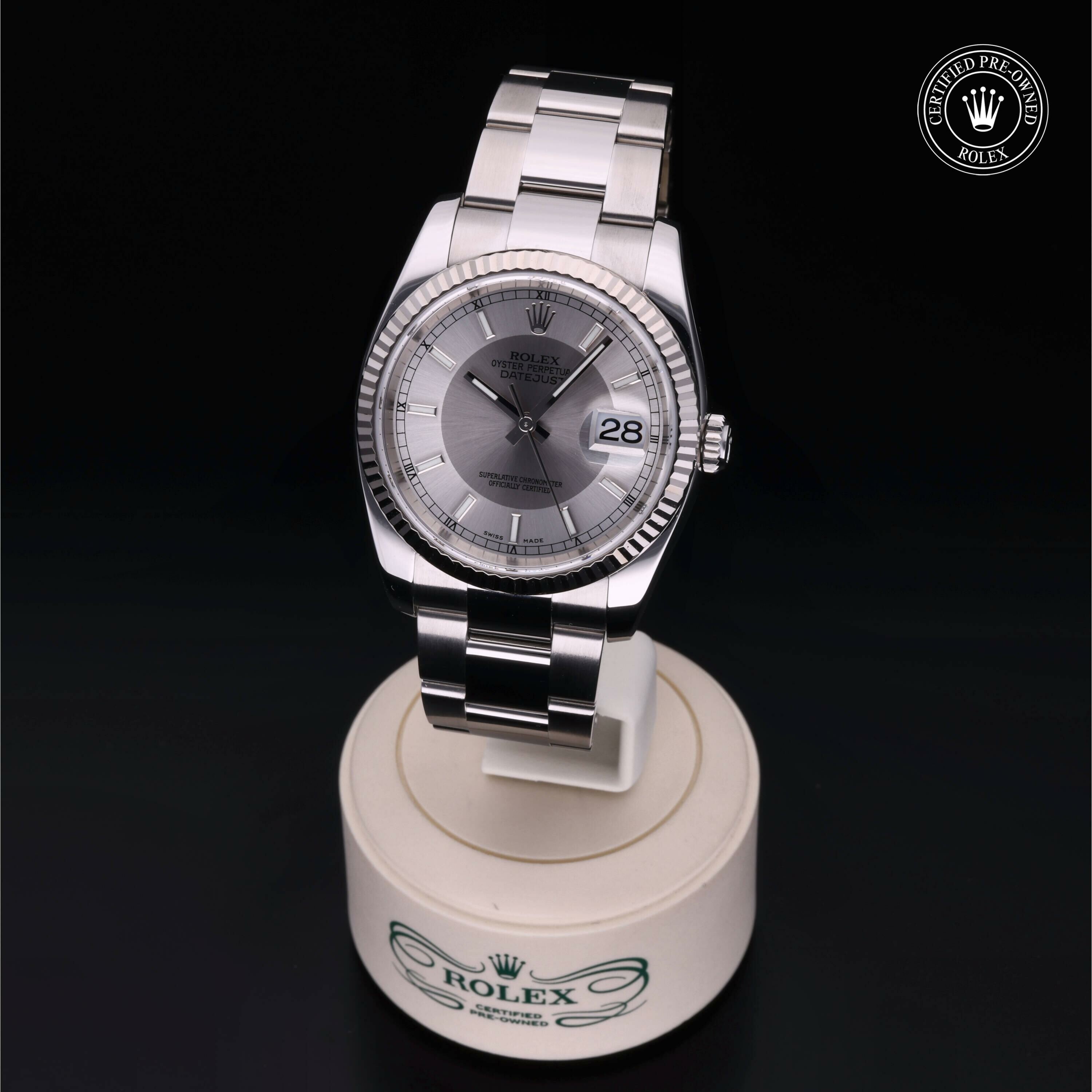 Rolex Datejust 36 en Rolesor 18 Carat Gris M116234-0039 chez Frojo - vue 2