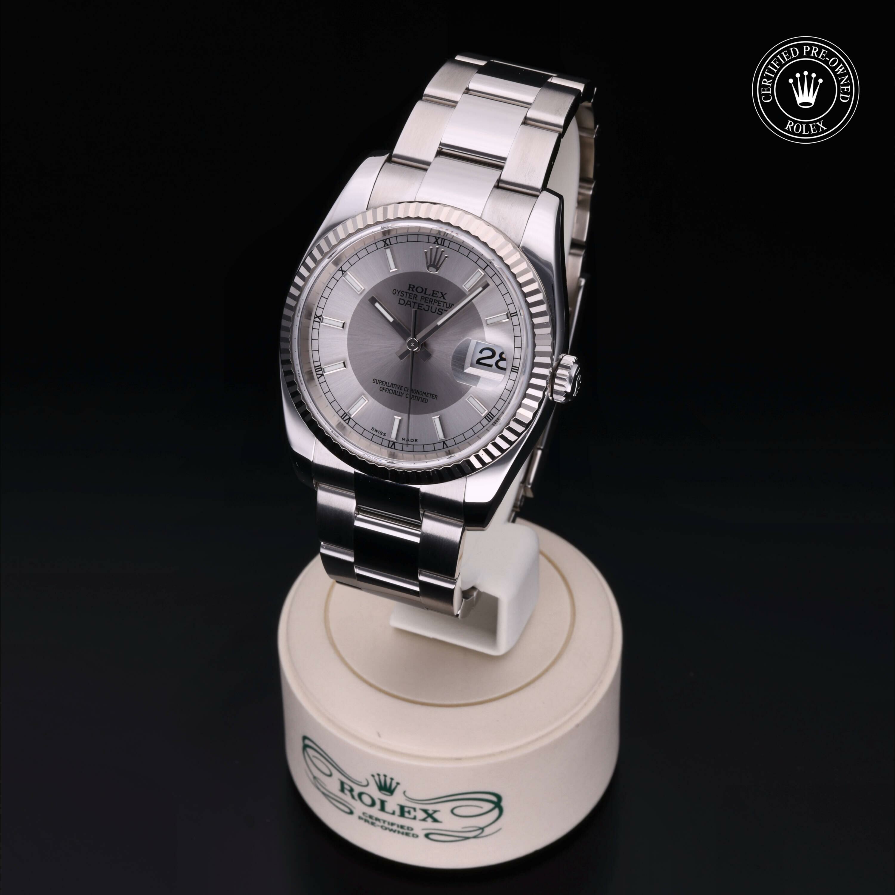 Rolex Datejust 36 en Rolesor 18 Carat Gris M116234-0039 chez Frojo - vue 3