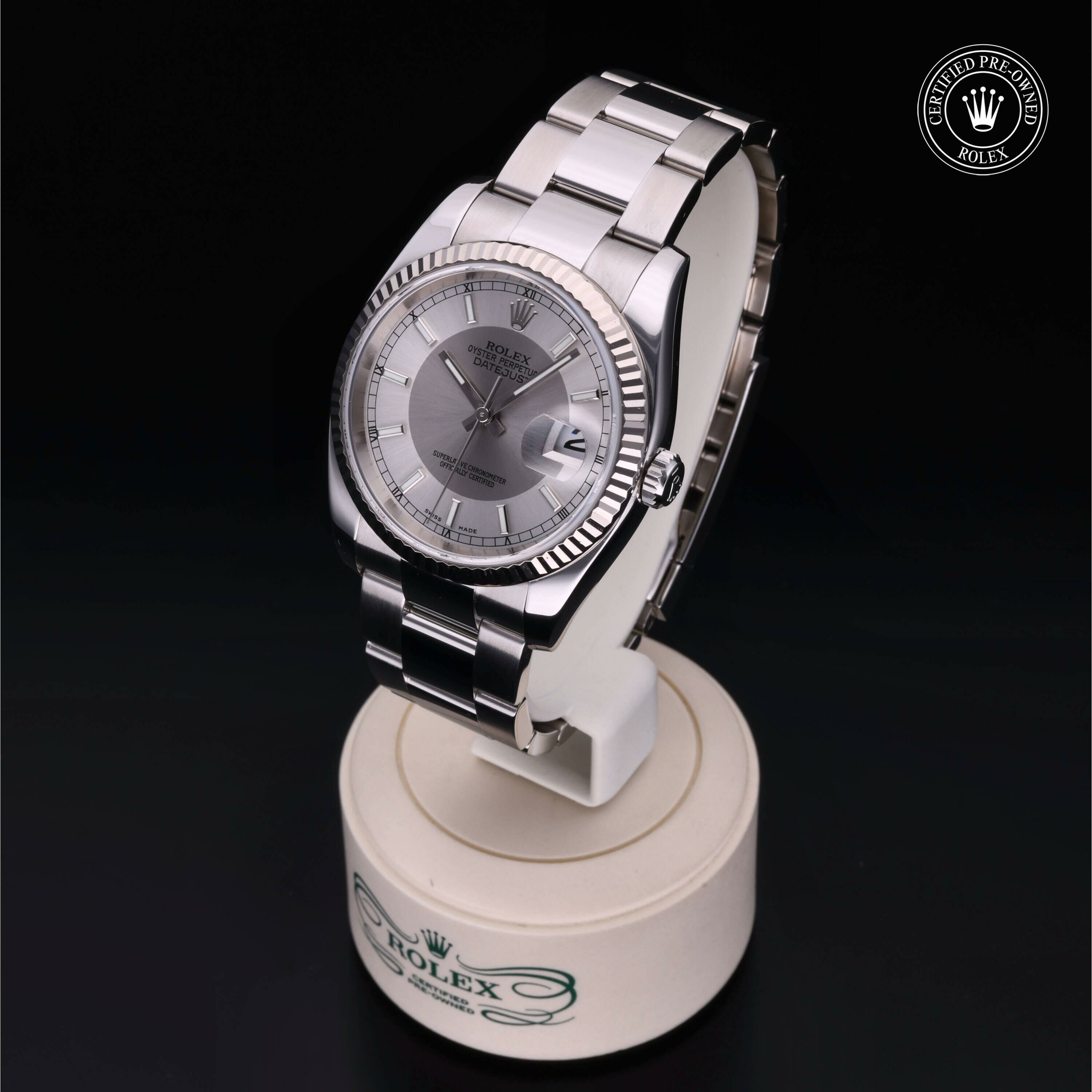 Rolex Datejust 36 en Rolesor 18 Carat Gris M116234-0039 chez Frojo - vue 4