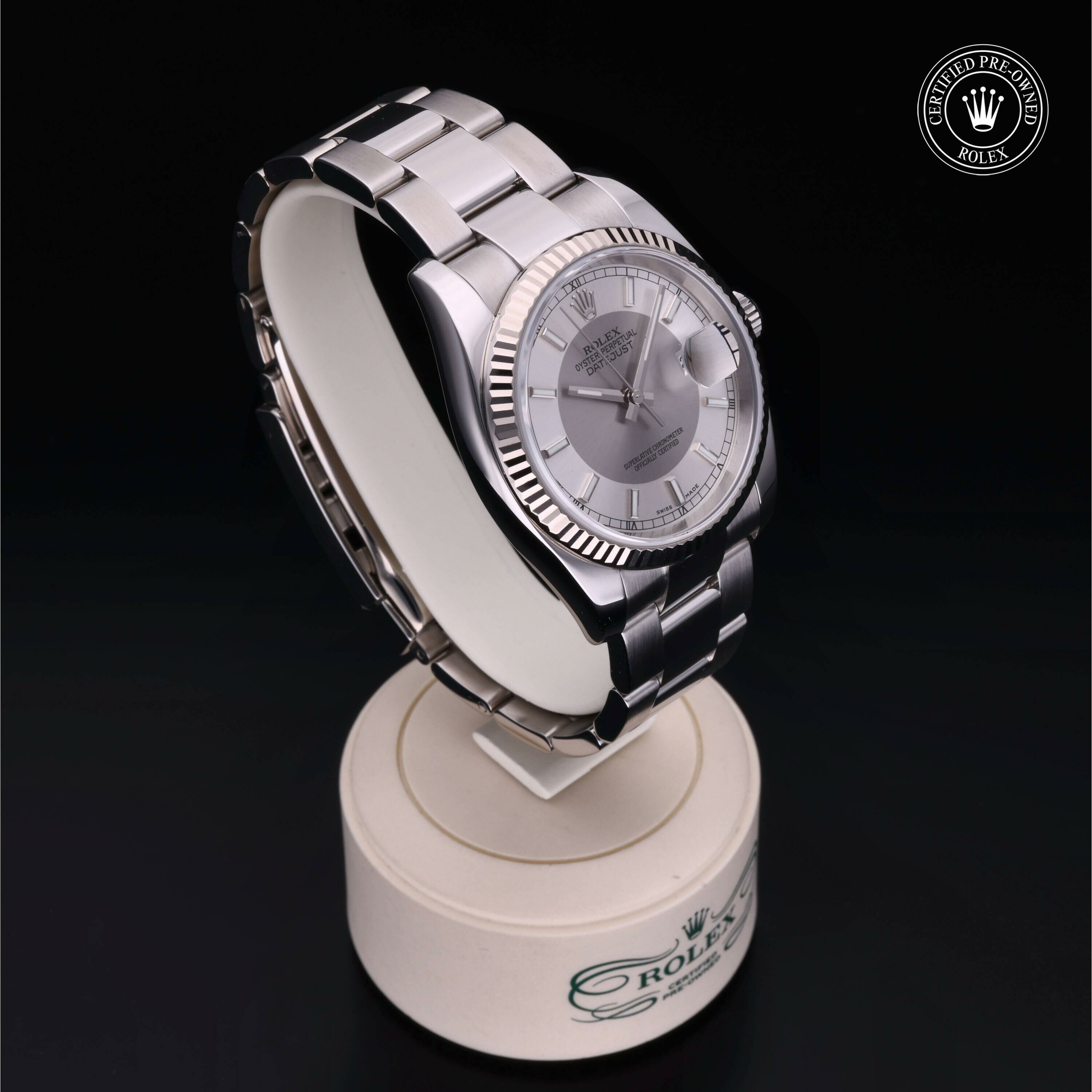 Rolex Datejust 36 en Rolesor 18 Carat Gris M116234-0039 chez Frojo - vue 32