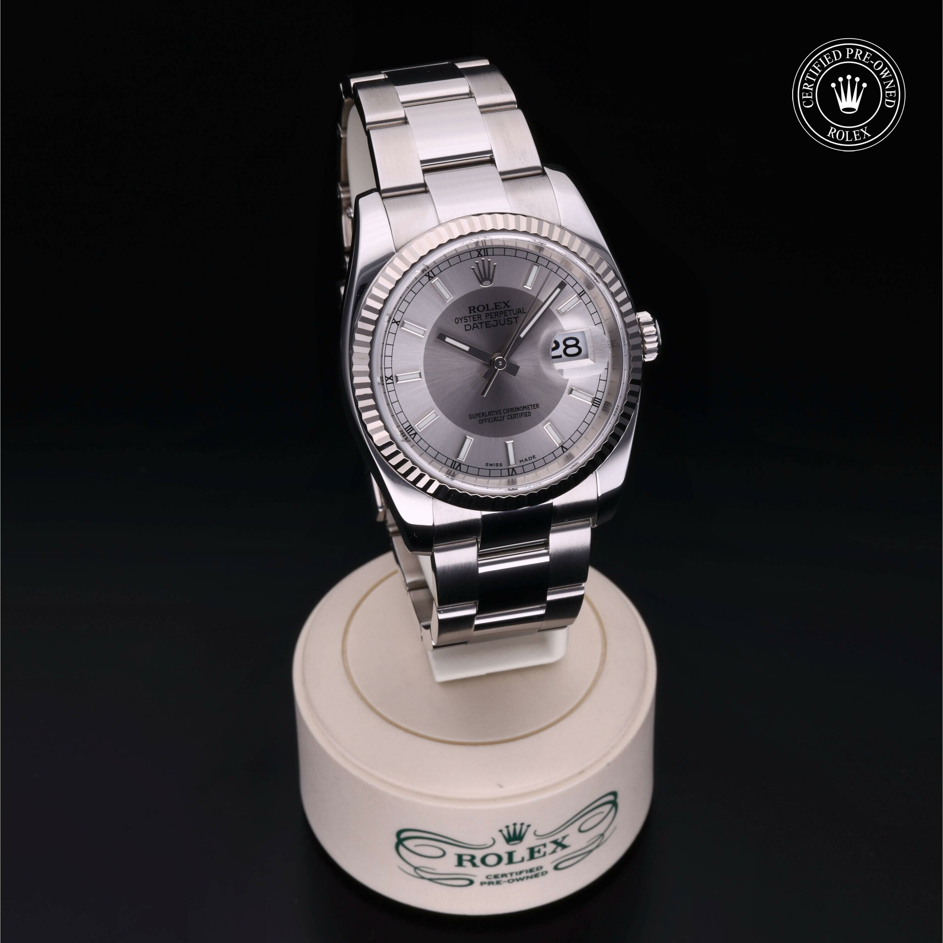 Rolex Datejust 36 en Rolesor 18 Carat Gris M116234-0039 chez Frojo - vue 35