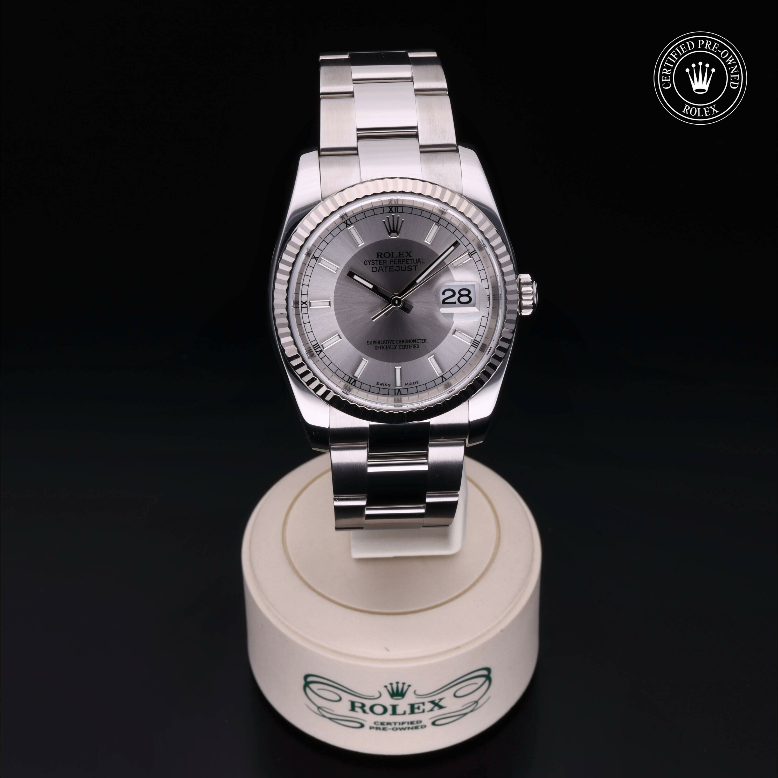 Rolex Datejust 36 en Rolesor 18 Carat Gris M116234-0039 chez Frojo - vue 36