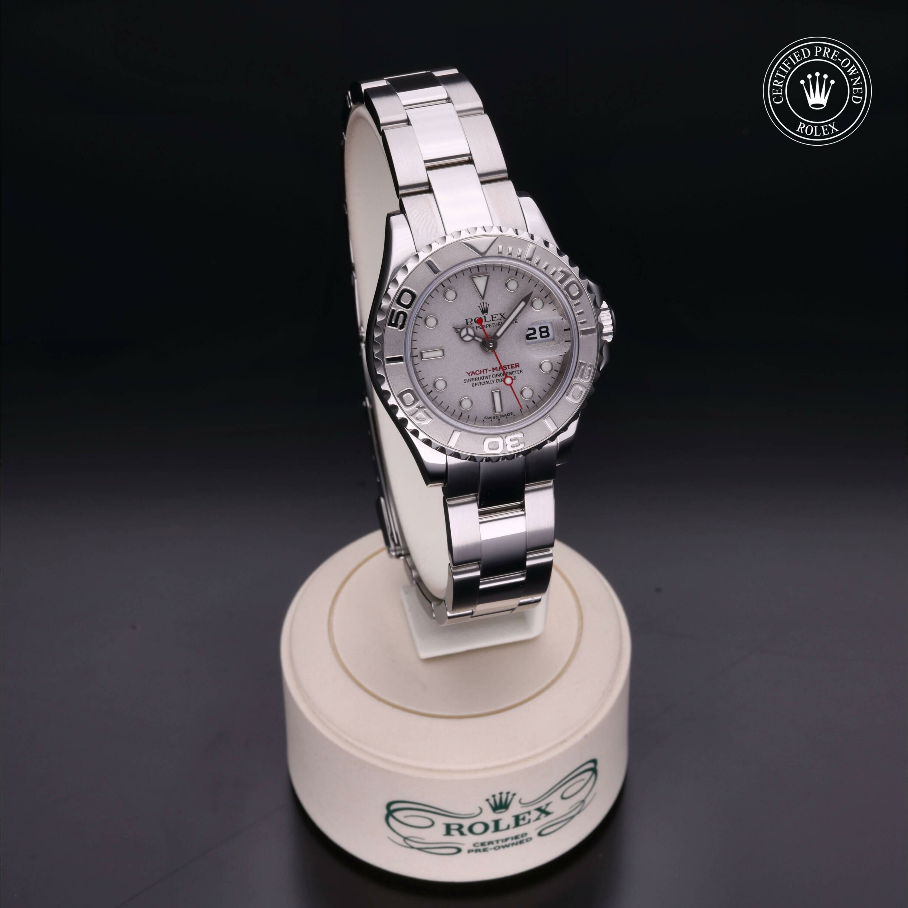 Rolex Yacht-Master 29 en Rolesium Platine M169622-0002 chez Frojo - vue 35