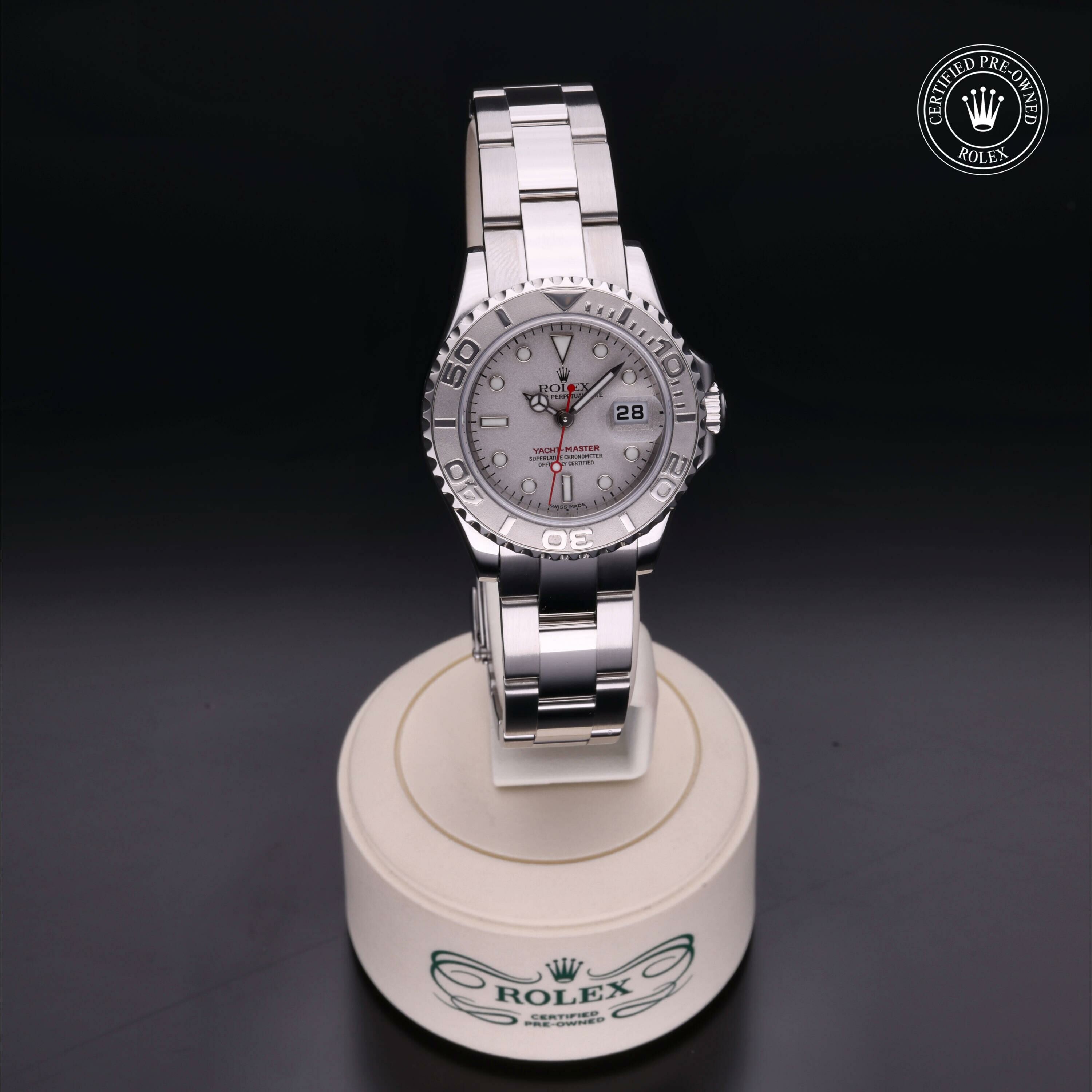 Rolex Yacht-Master 29 en Rolesium Platine M169622-0002 chez Frojo - vue 36