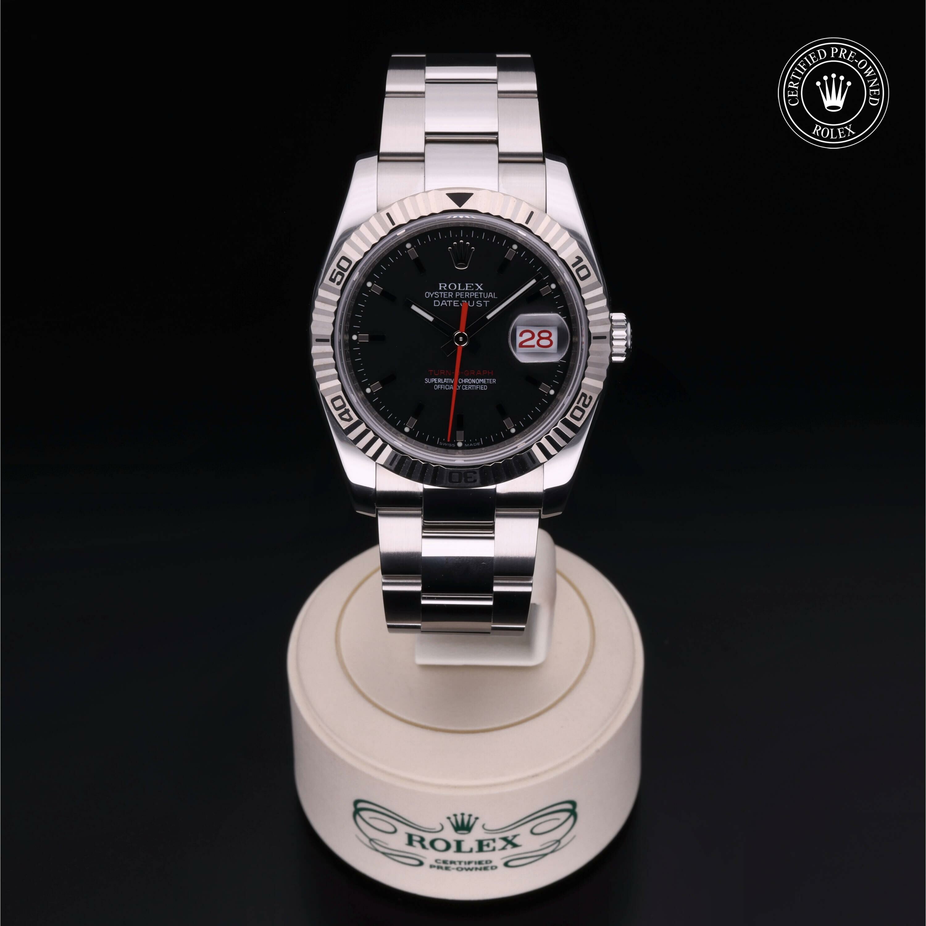 Rolex Datejust Turn-O-Graph en Rolesor 18 Carat Gris M116264-0011 chez Frojo