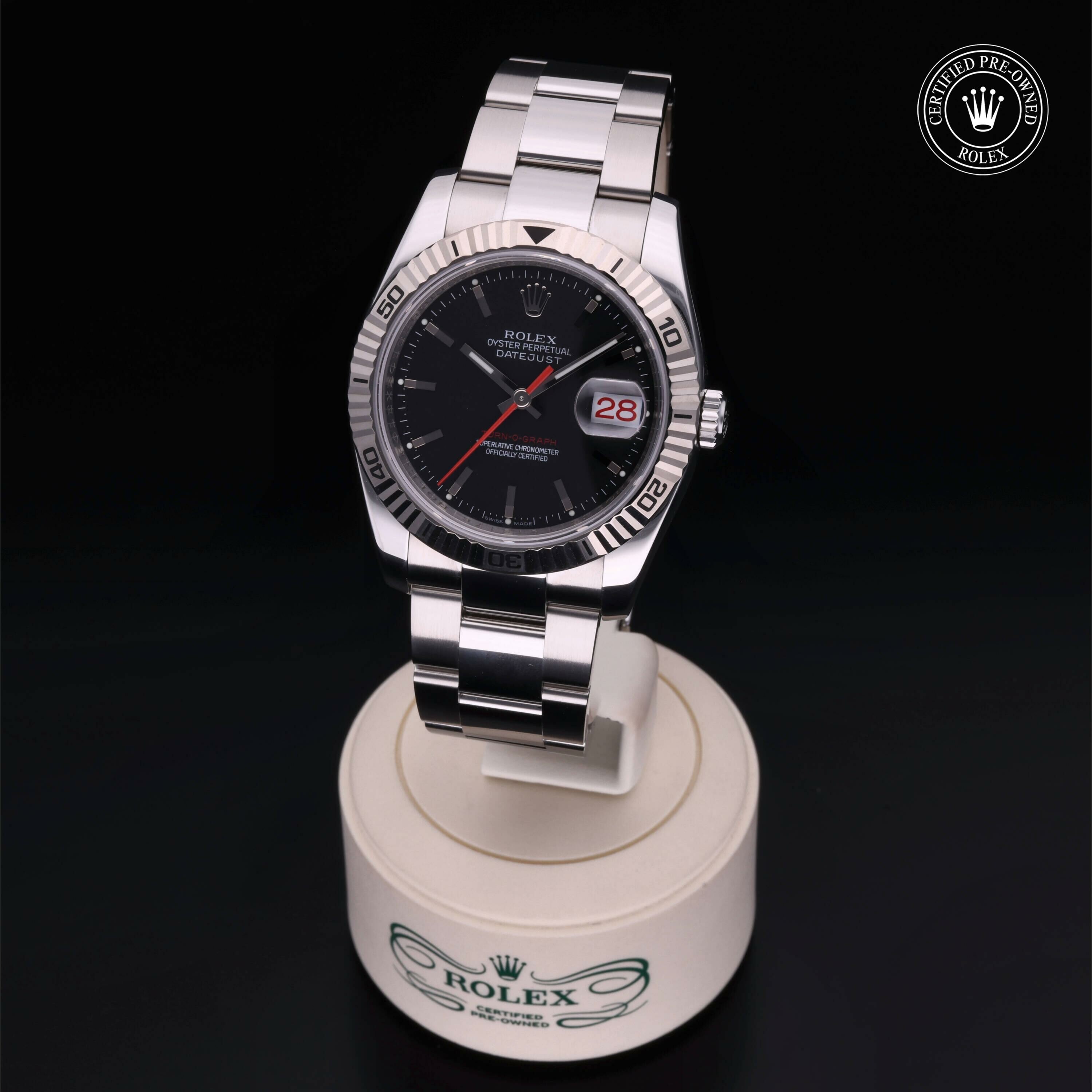 Rolex Datejust Turn-O-Graph en Rolesor 18 Carat Gris M116264-0011 chez Frojo - vue 2