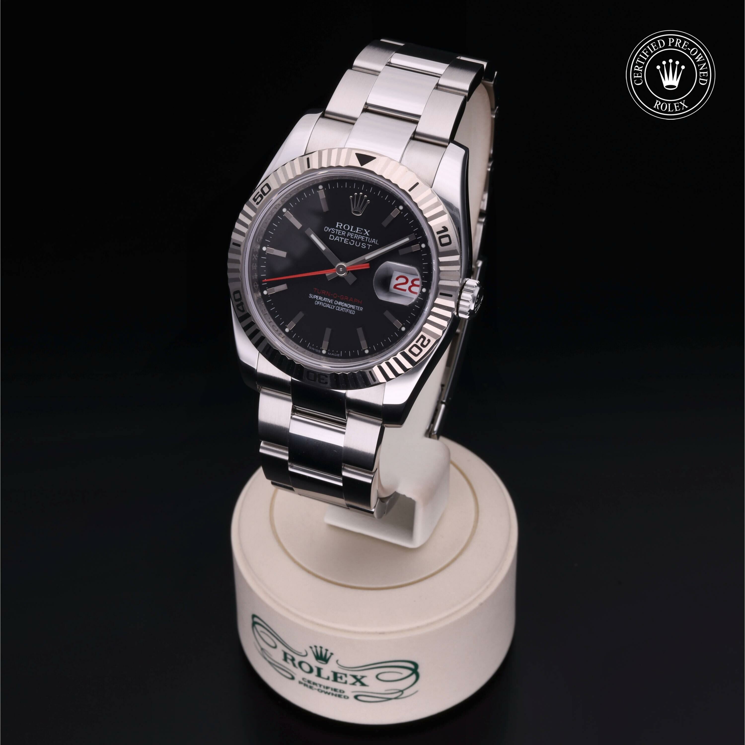 Rolex Datejust Turn-O-Graph en Rolesor 18 Carat Gris M116264-0011 chez Frojo - vue 3