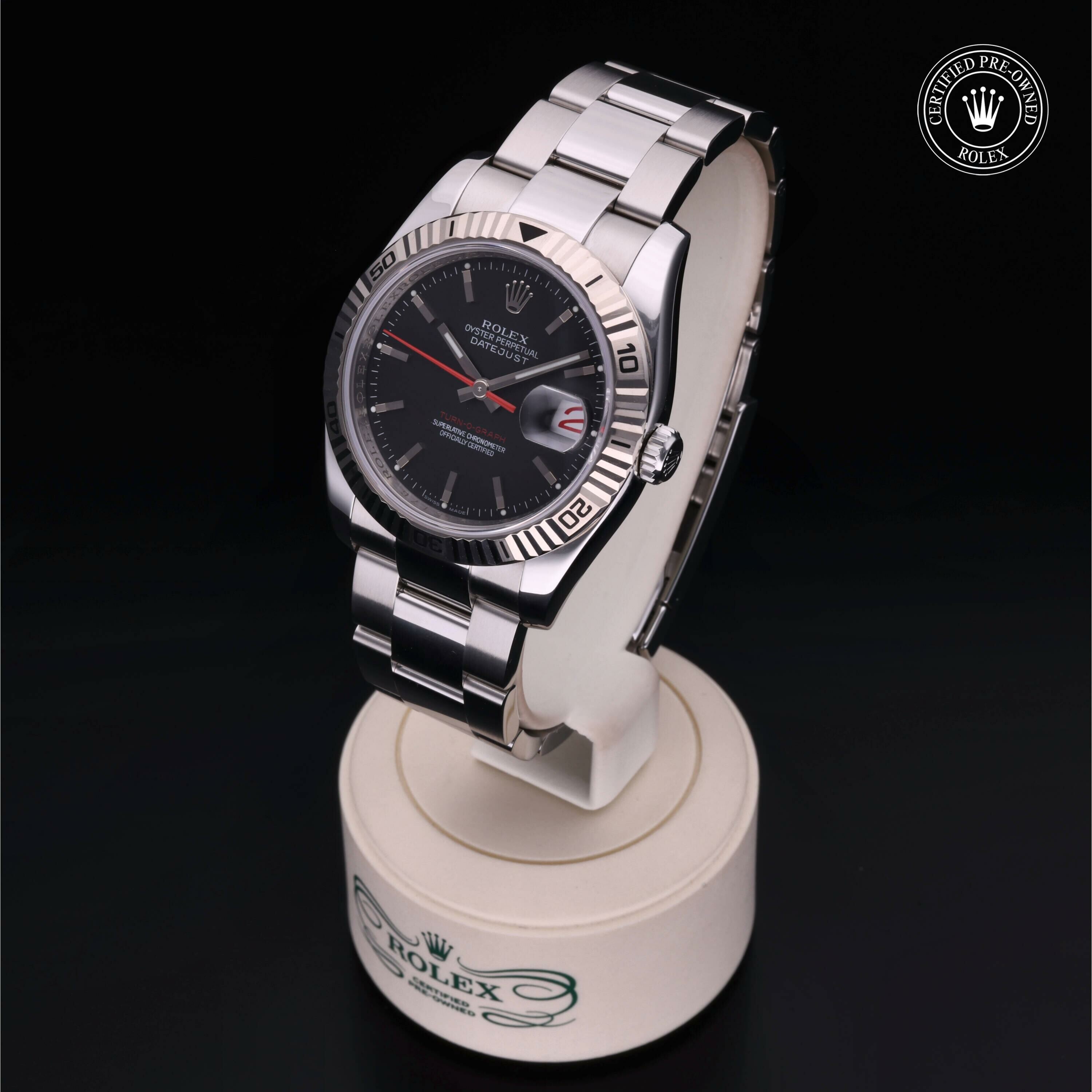 Rolex Datejust Turn-O-Graph en Rolesor 18 Carat Gris M116264-0011 chez Frojo - vue 4