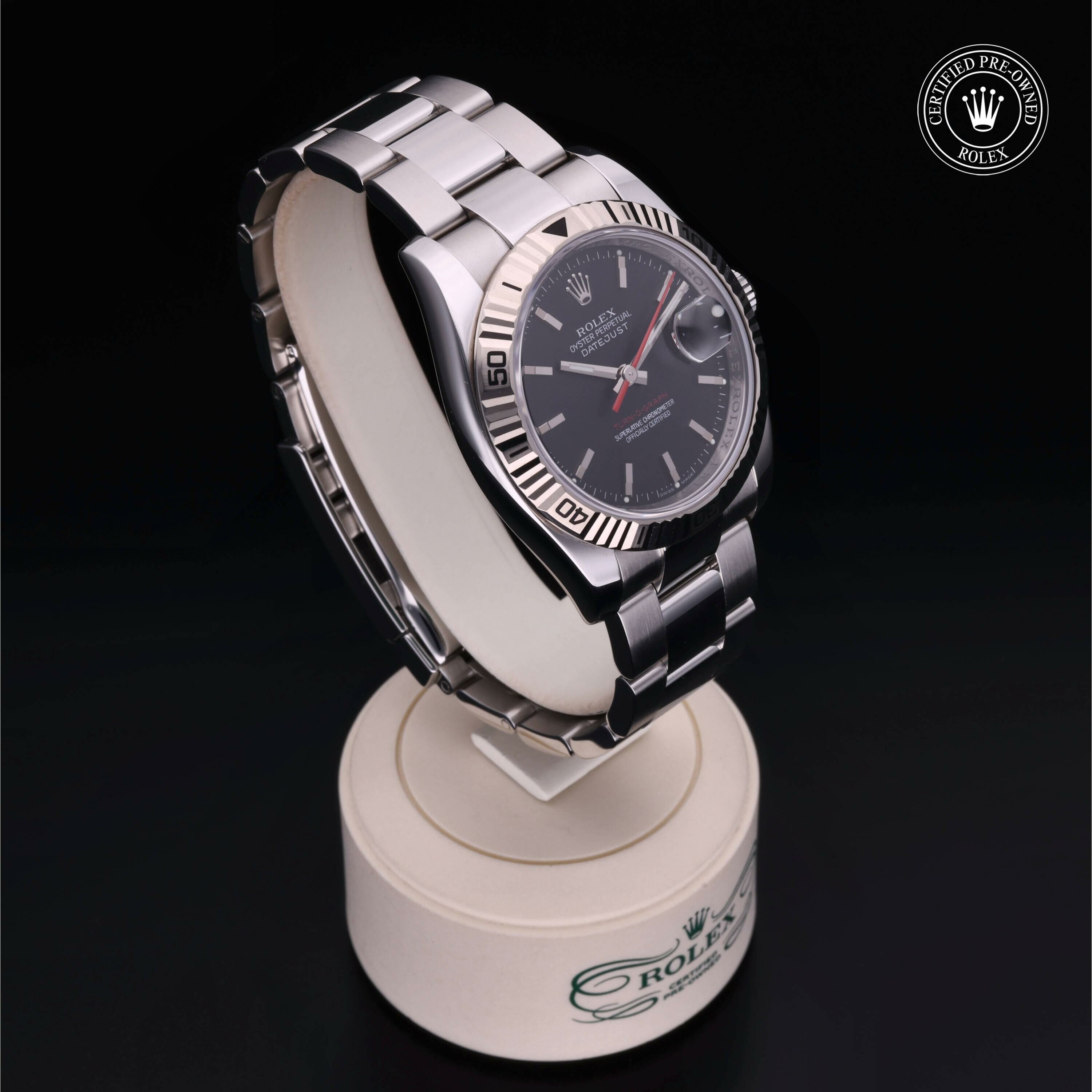 Rolex Datejust Turn-O-Graph en Rolesor 18 Carat Gris M116264-0011 chez Frojo - vue 32