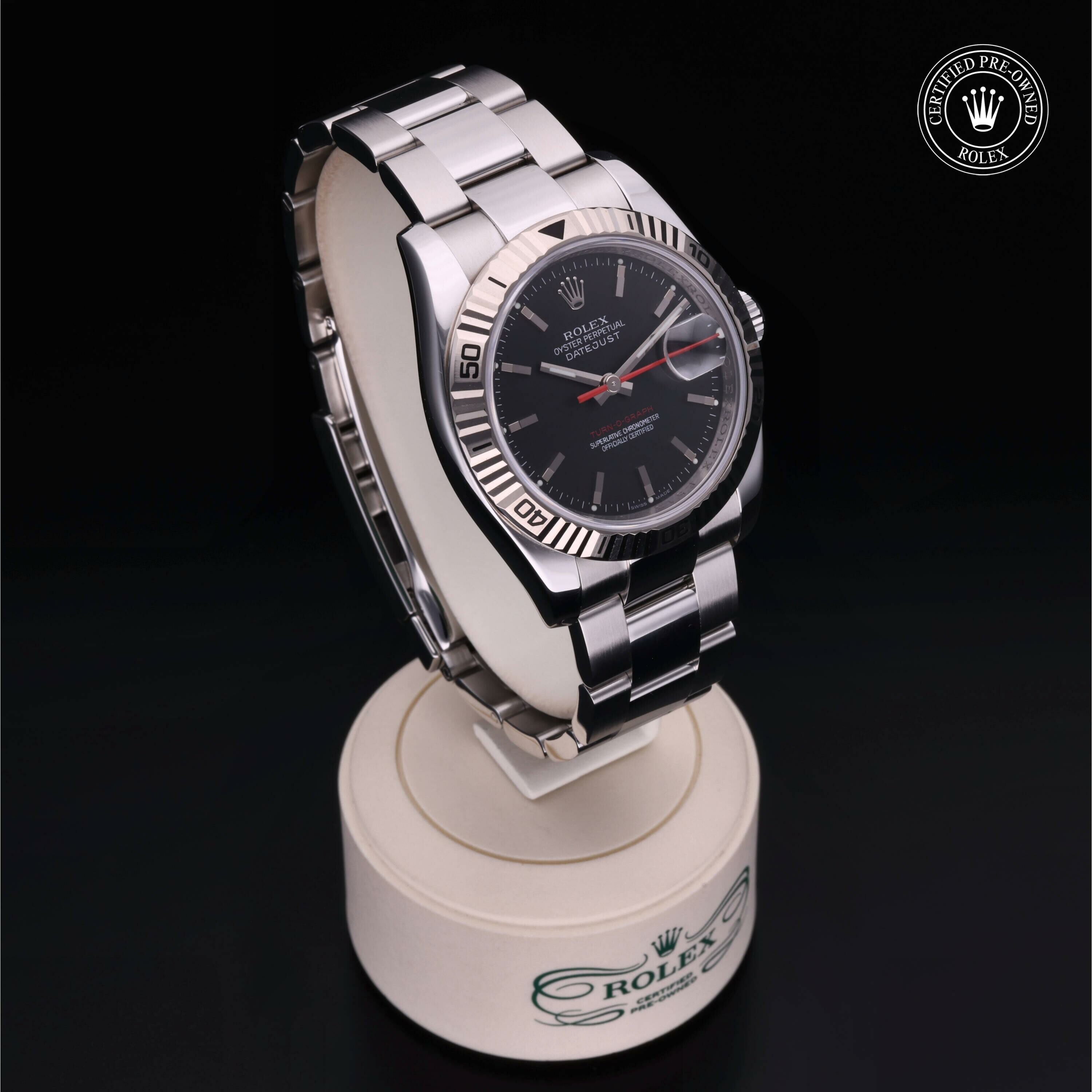 Rolex Datejust Turn-O-Graph en Rolesor 18 Carat Gris M116264-0011 chez Frojo - vue 33
