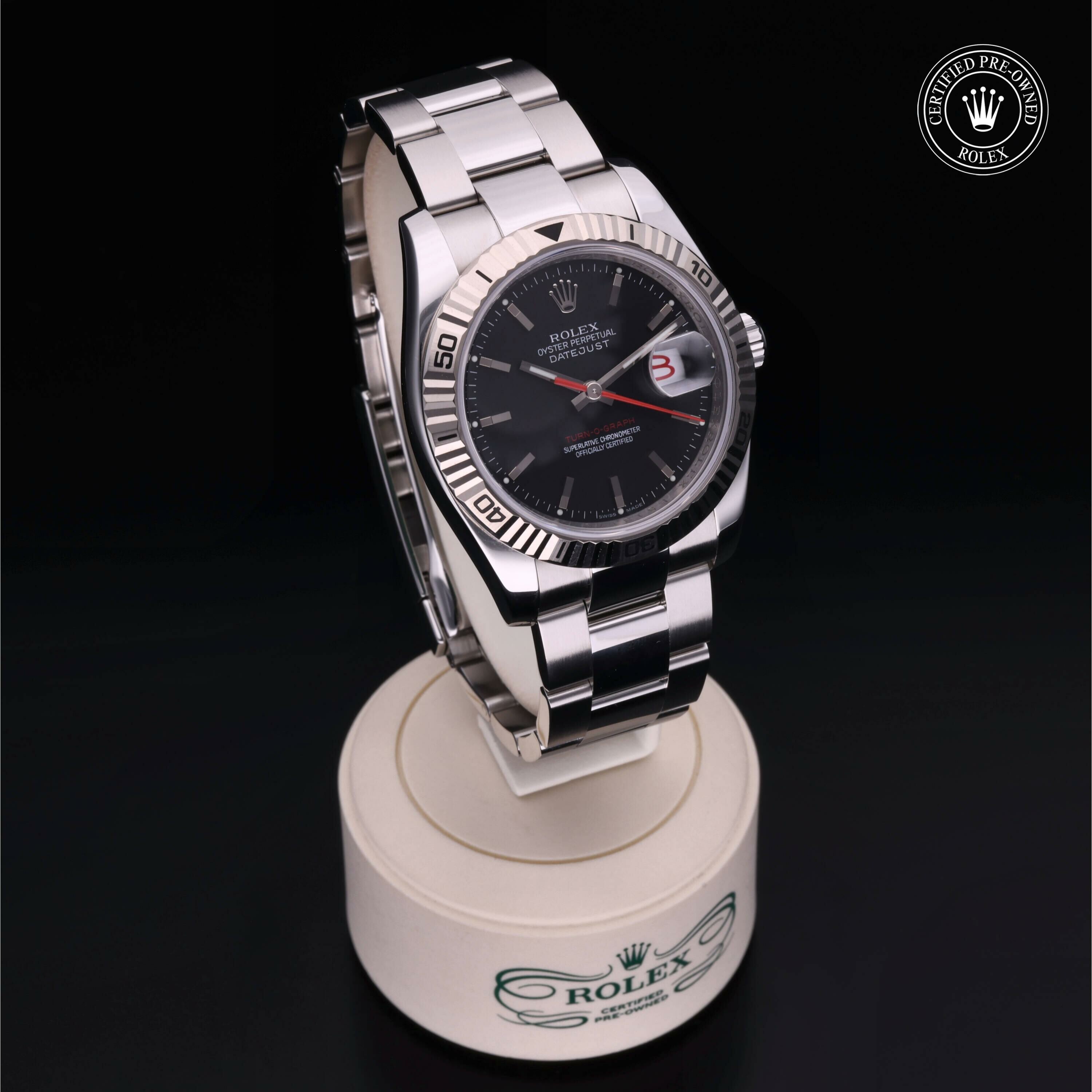 Rolex Datejust Turn-O-Graph en Rolesor 18 Carat Gris M116264-0011 chez Frojo - vue 34