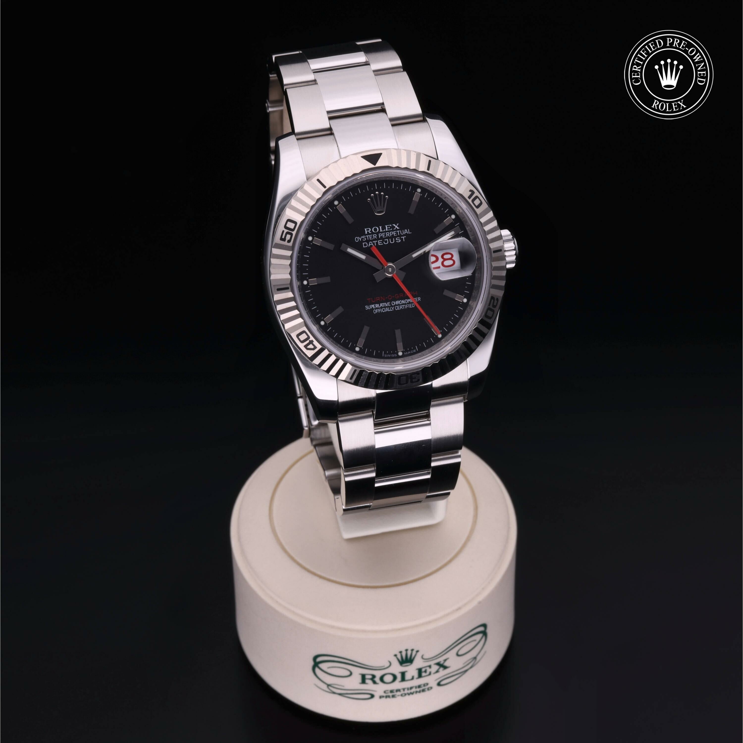 Rolex Datejust Turn-O-Graph en Rolesor 18 Carat Gris M116264-0011 chez Frojo - vue 35