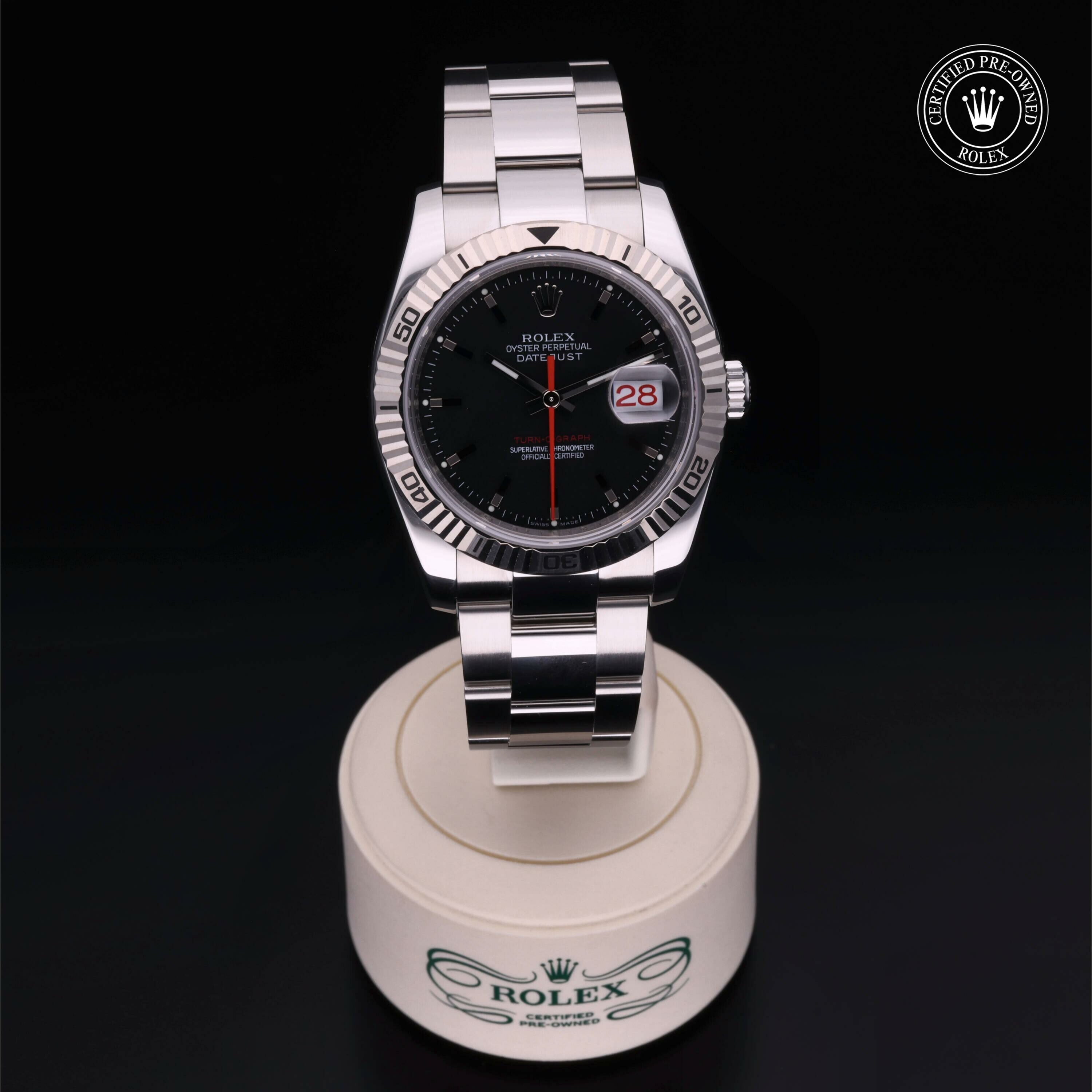 Rolex Datejust Turn-O-Graph en Rolesor 18 Carat Gris M116264-0011 chez Frojo - vue 36