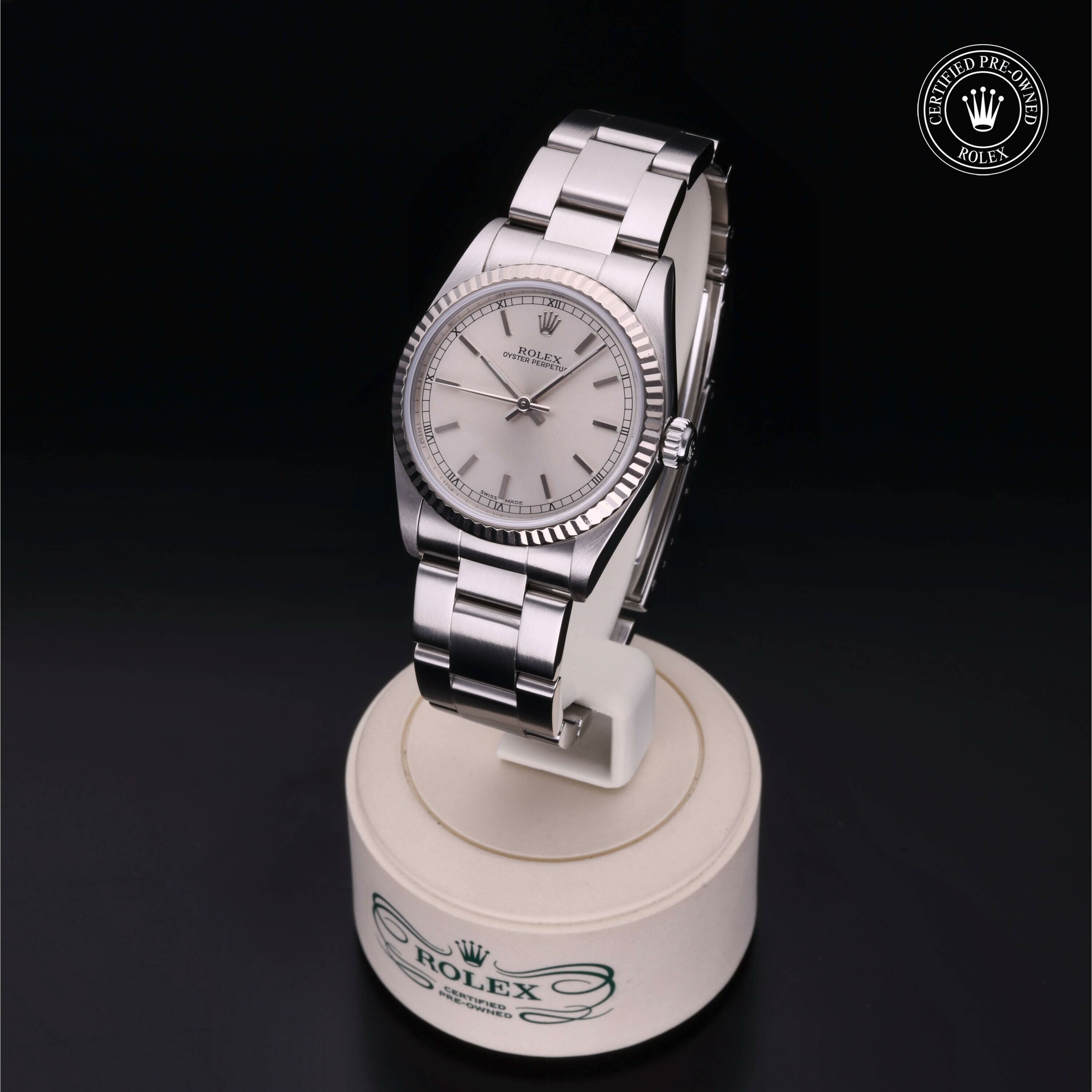 Rolex Oyster Perpetual 31 en Rolesor 18 Carat Gris M77014-0021 chez Frojo - vue 3