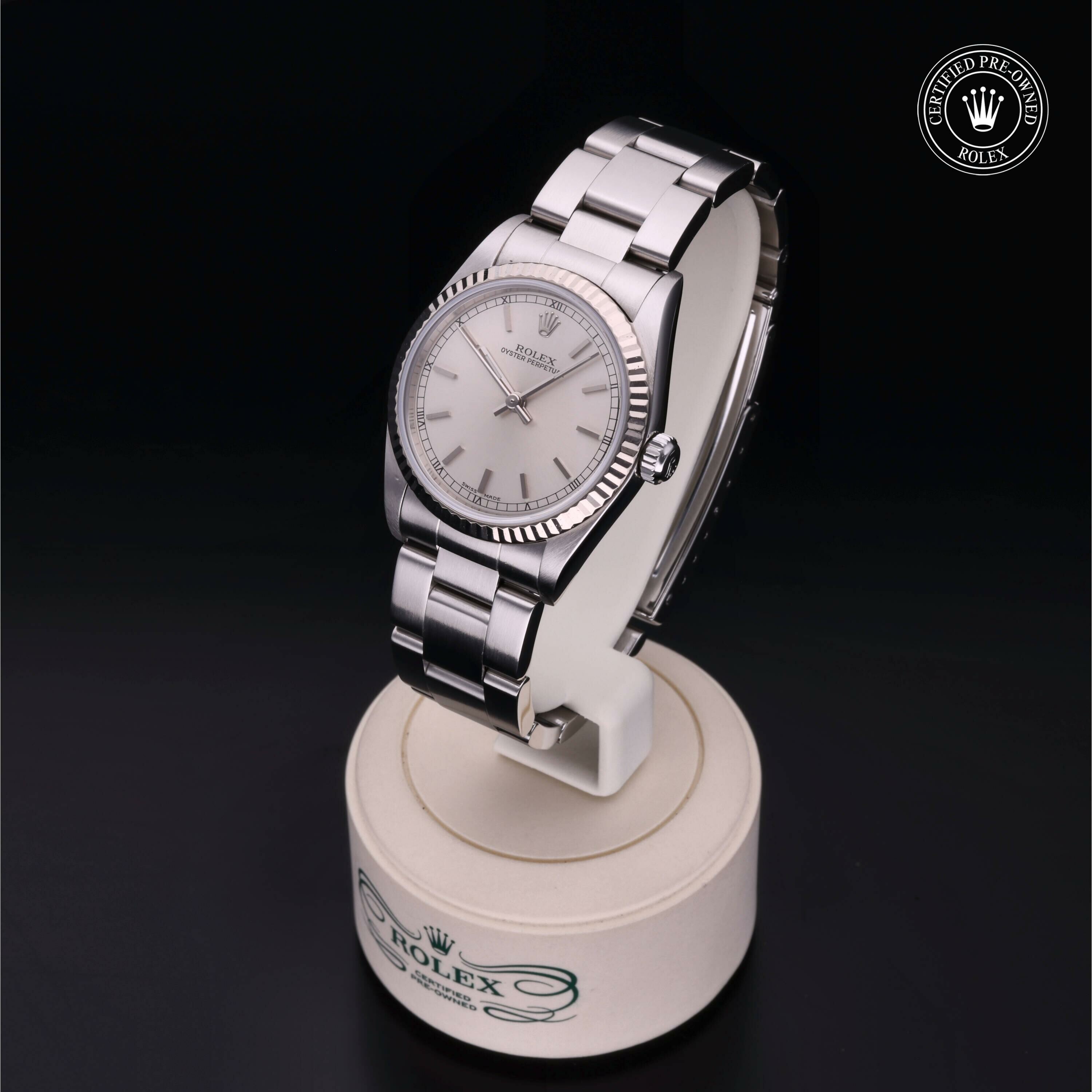 Rolex Oyster Perpetual 31 en Rolesor 18 Carat Gris M77014-0021 chez Frojo - vue 4