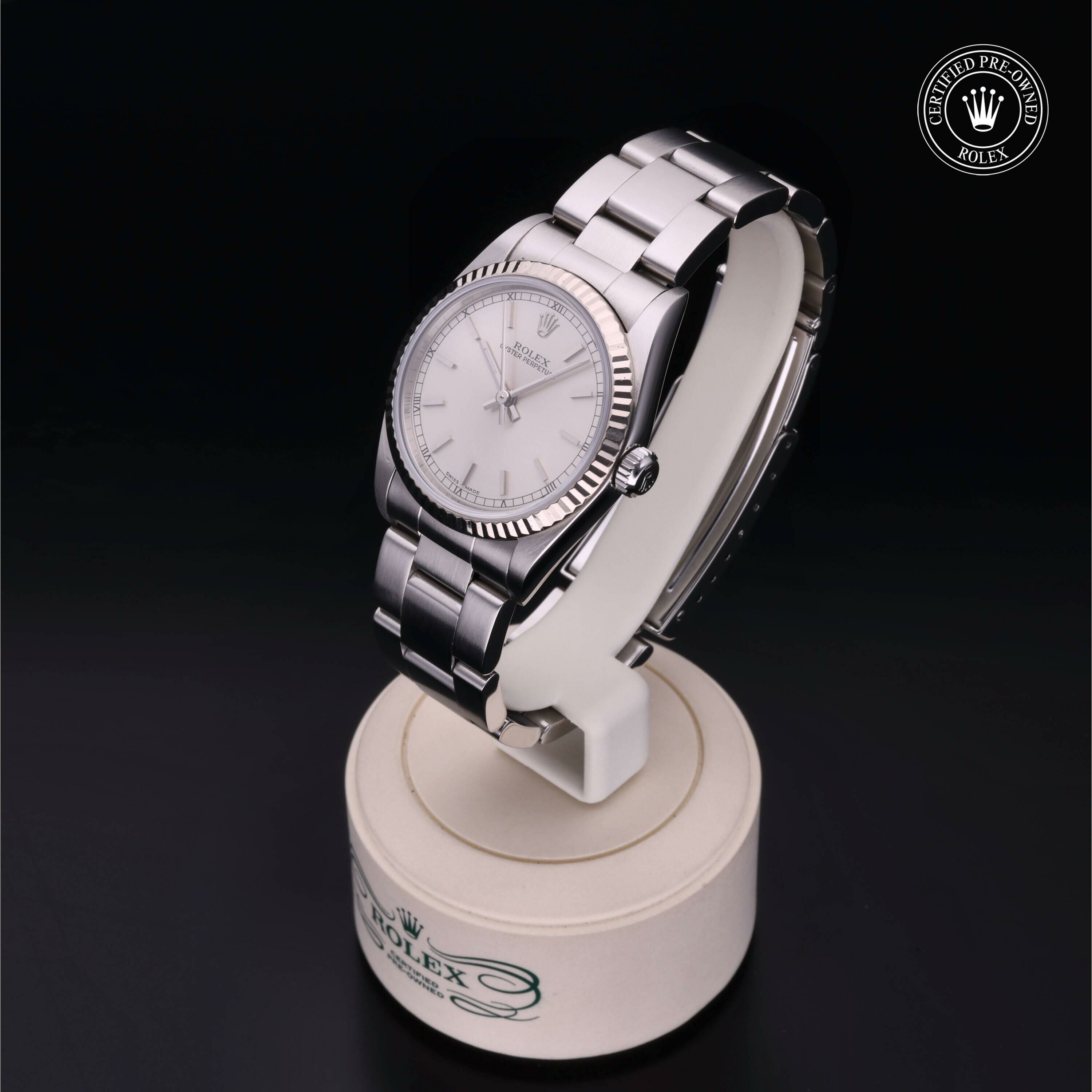 Rolex Oyster Perpetual 31 en Rolesor 18 Carat Gris M77014-0021 chez Frojo - vue 5